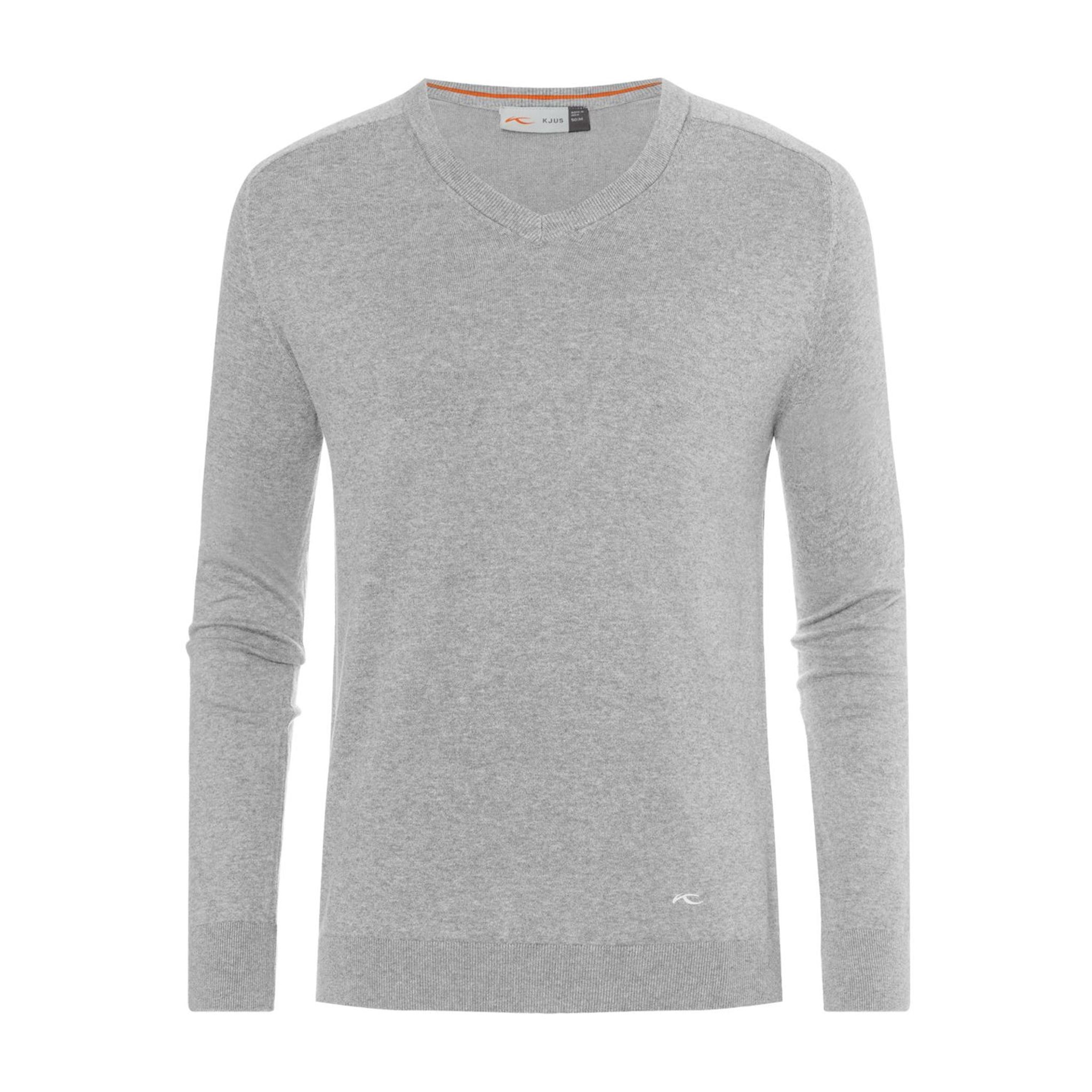 Kjus M Pullover Kirk V-Neck Grigio Argento/Melange Uomo