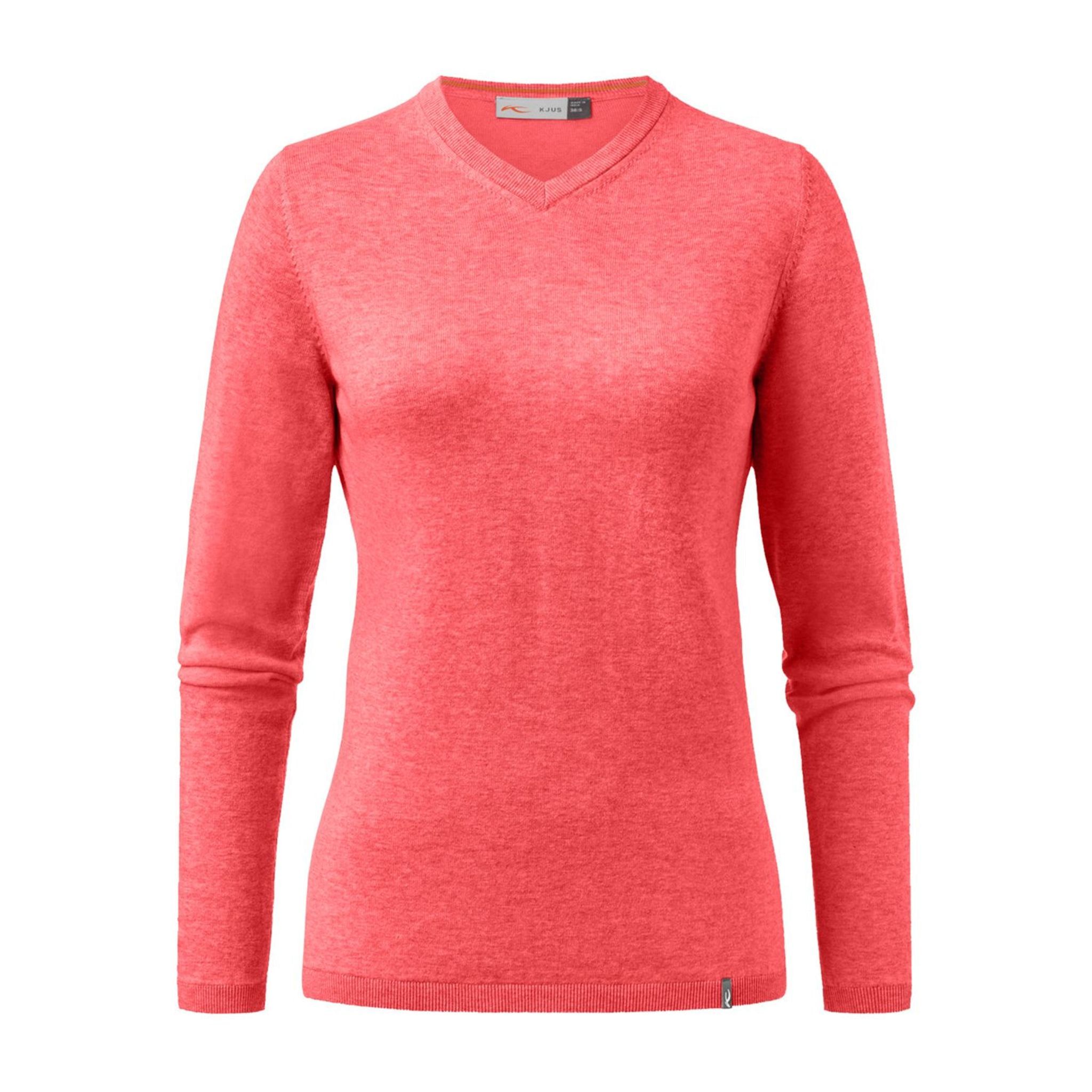 Kjus W Kicki V-Neck Pullover Flame Melange Donna