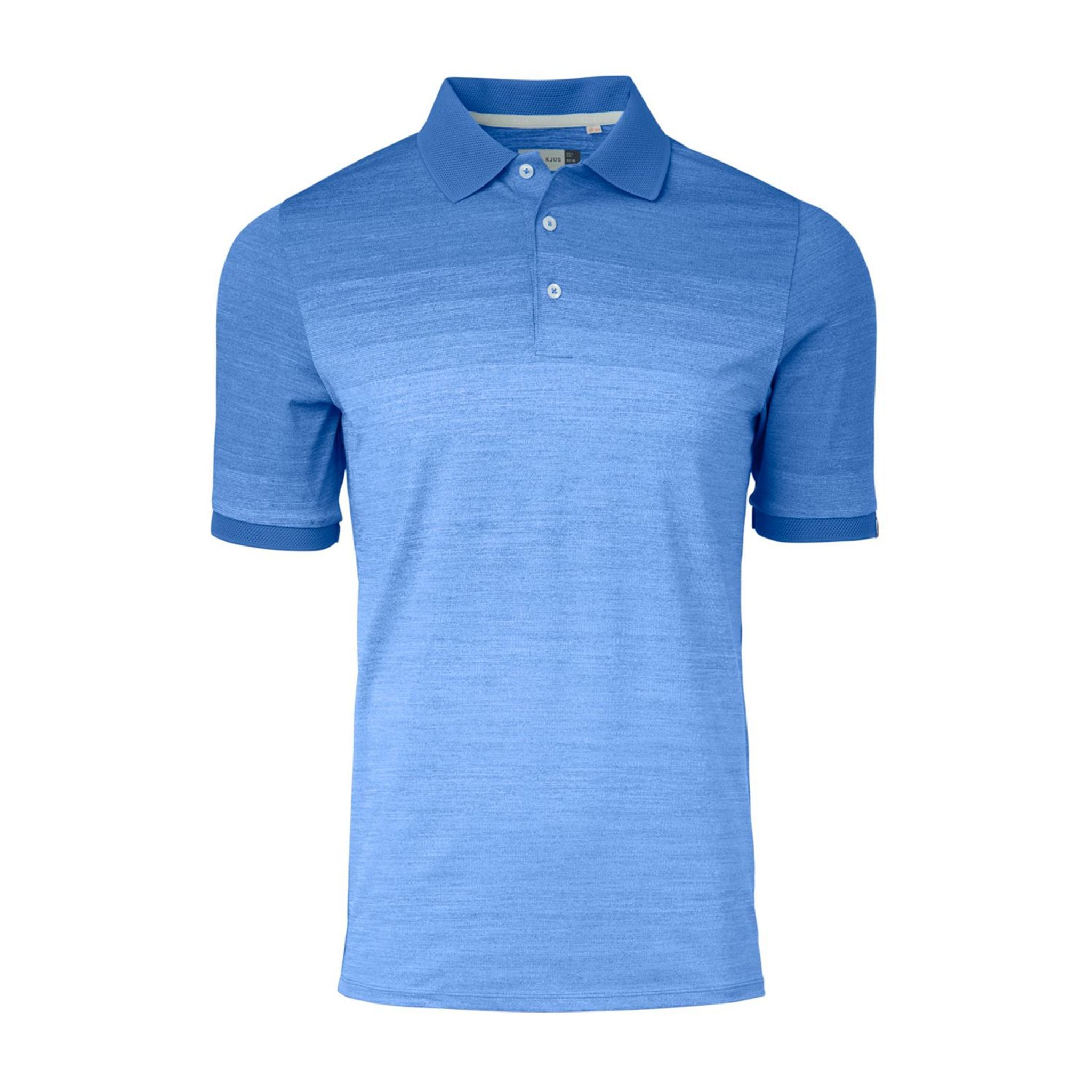 Polo Kjus M Melange Fading SS Strong Blue Mel Uomo