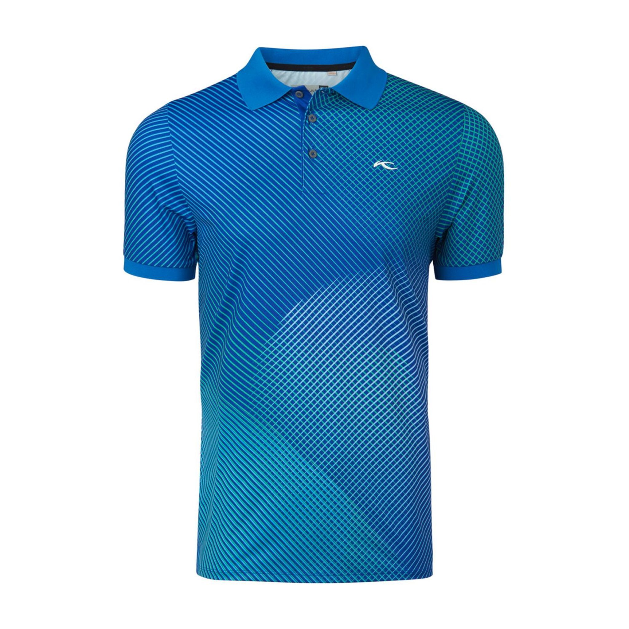 Polo Kjus M Spot Printed SS blu intenso da uomo