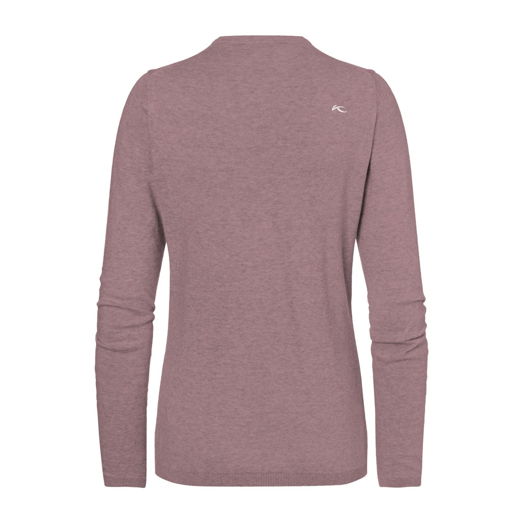 Kjus Pullover V-neck W Kicki Rosa Reef Melange Donna