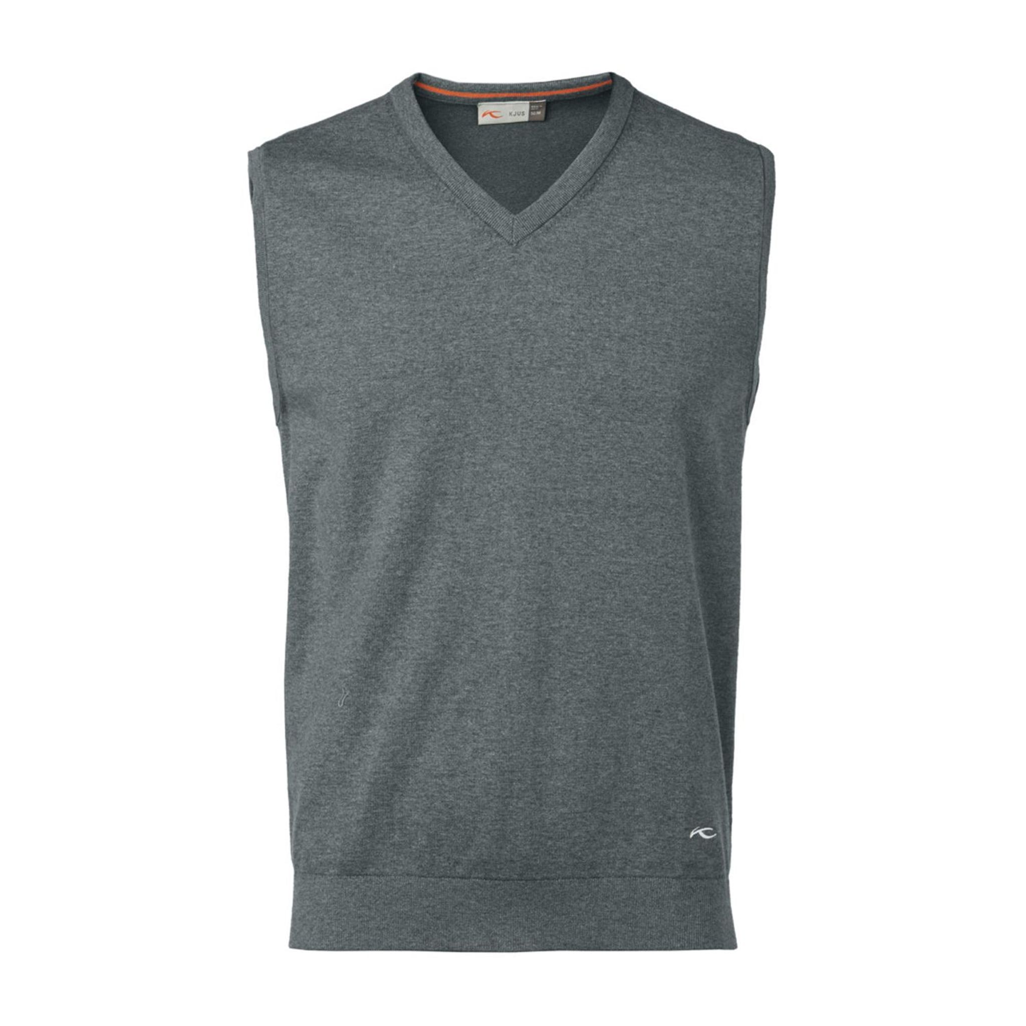 Kjus M Kirk V-Neck Vest Steel Greymelange Uomo