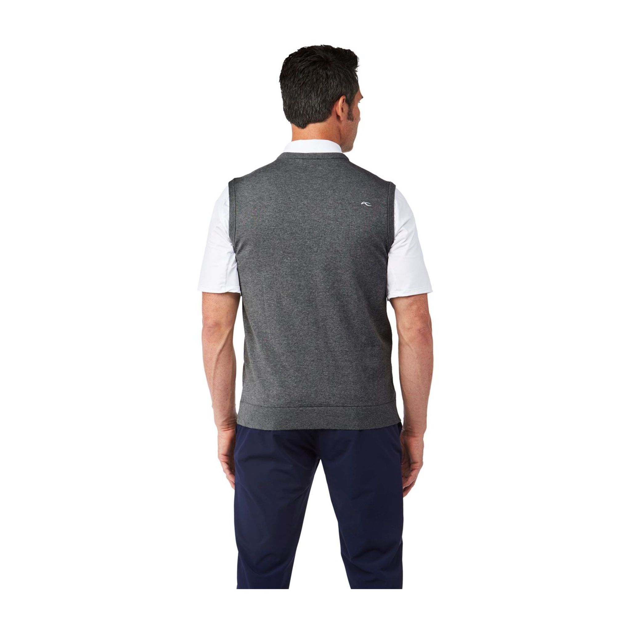 Kjus M Kirk V-Neck Vest Steel Greymelange Uomo