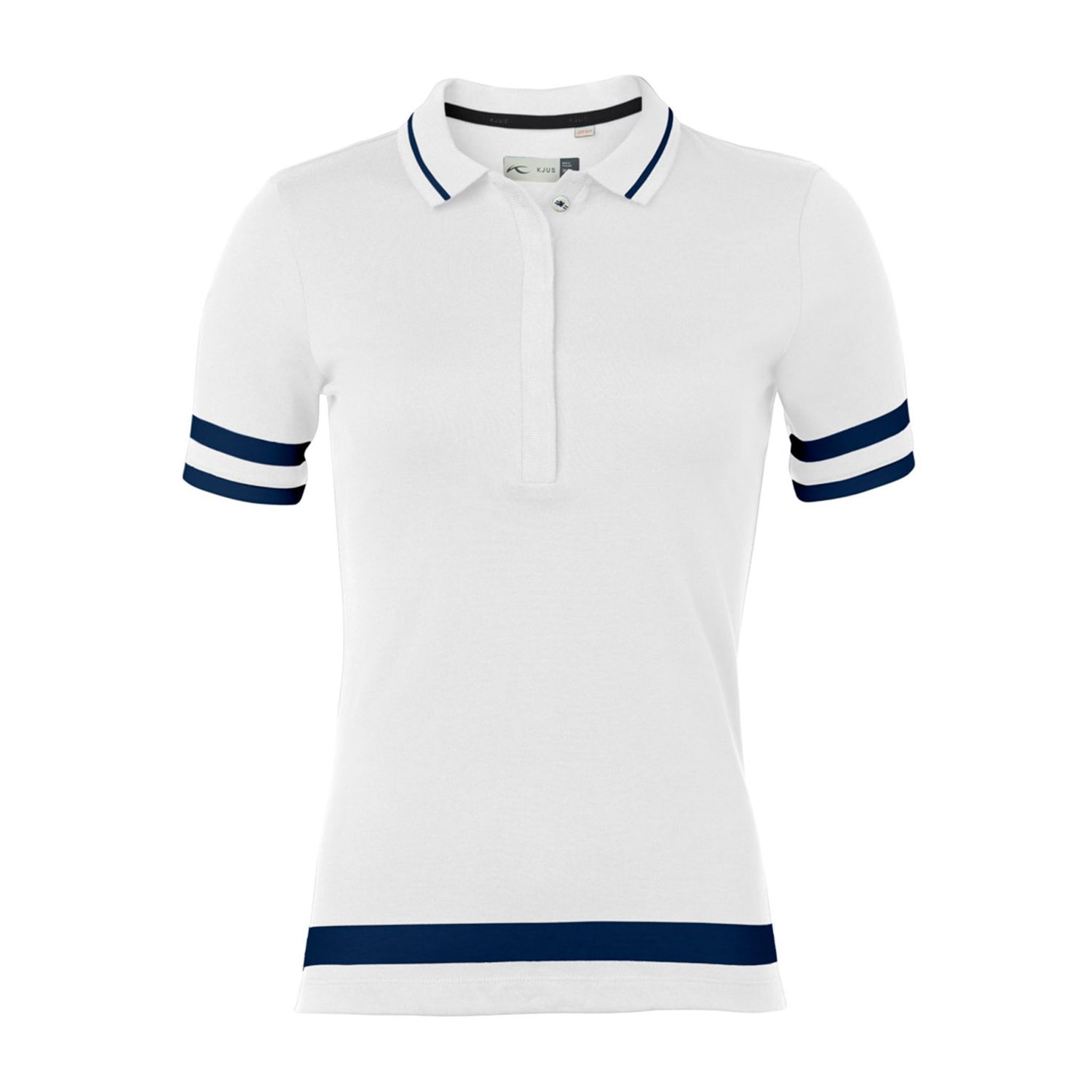 Kjus W Tana SS Polo Bianco/Blu Atlanta Donna