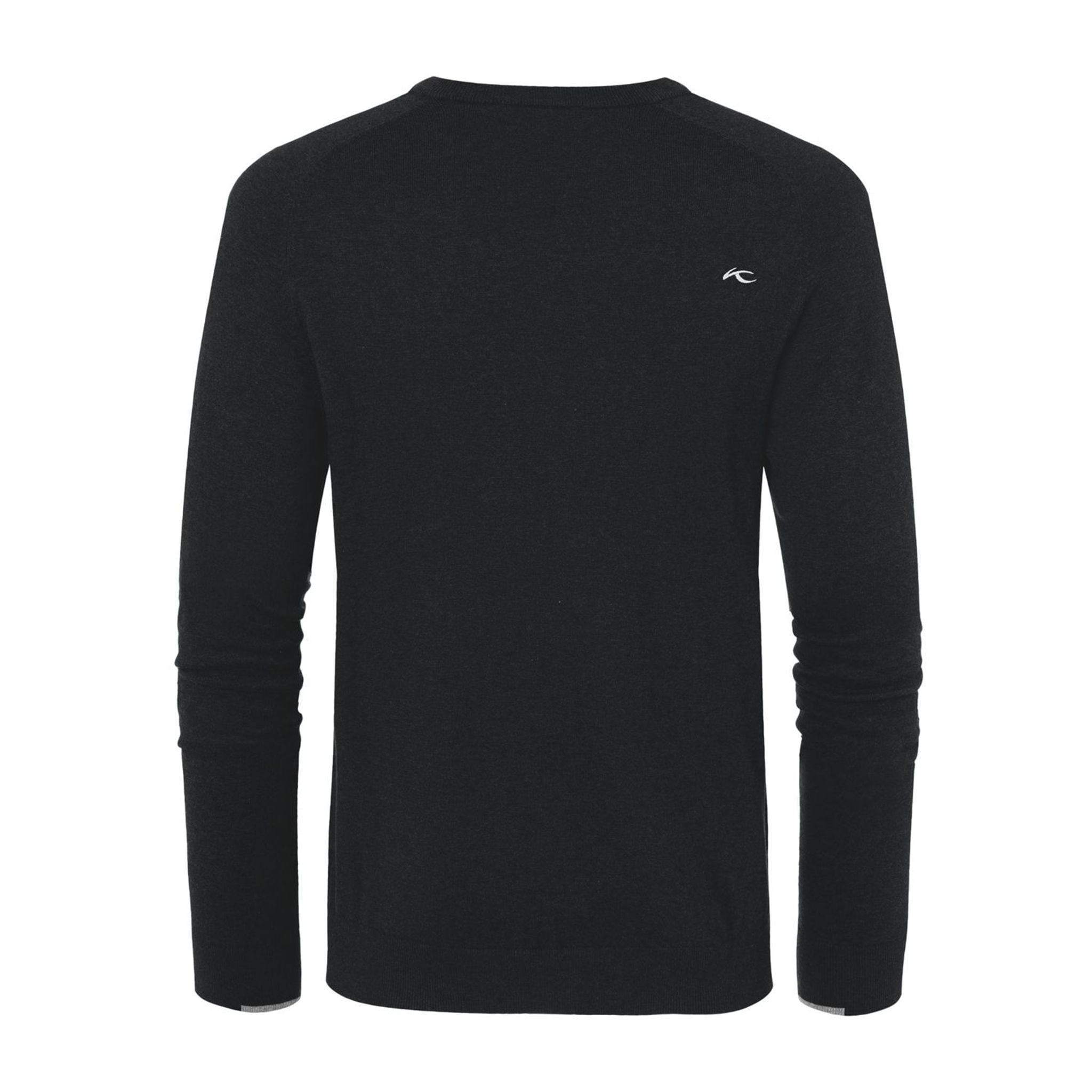 Kjus Pullover scollo a V Kirk M Nero Melange Uomo