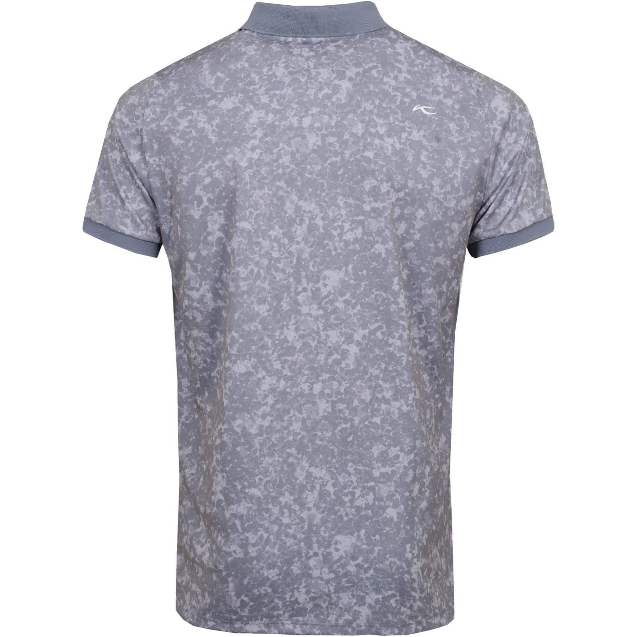 Polo Kjus M Spot Printed SS Grigio Acciaio/Argento Nebbia Uomo