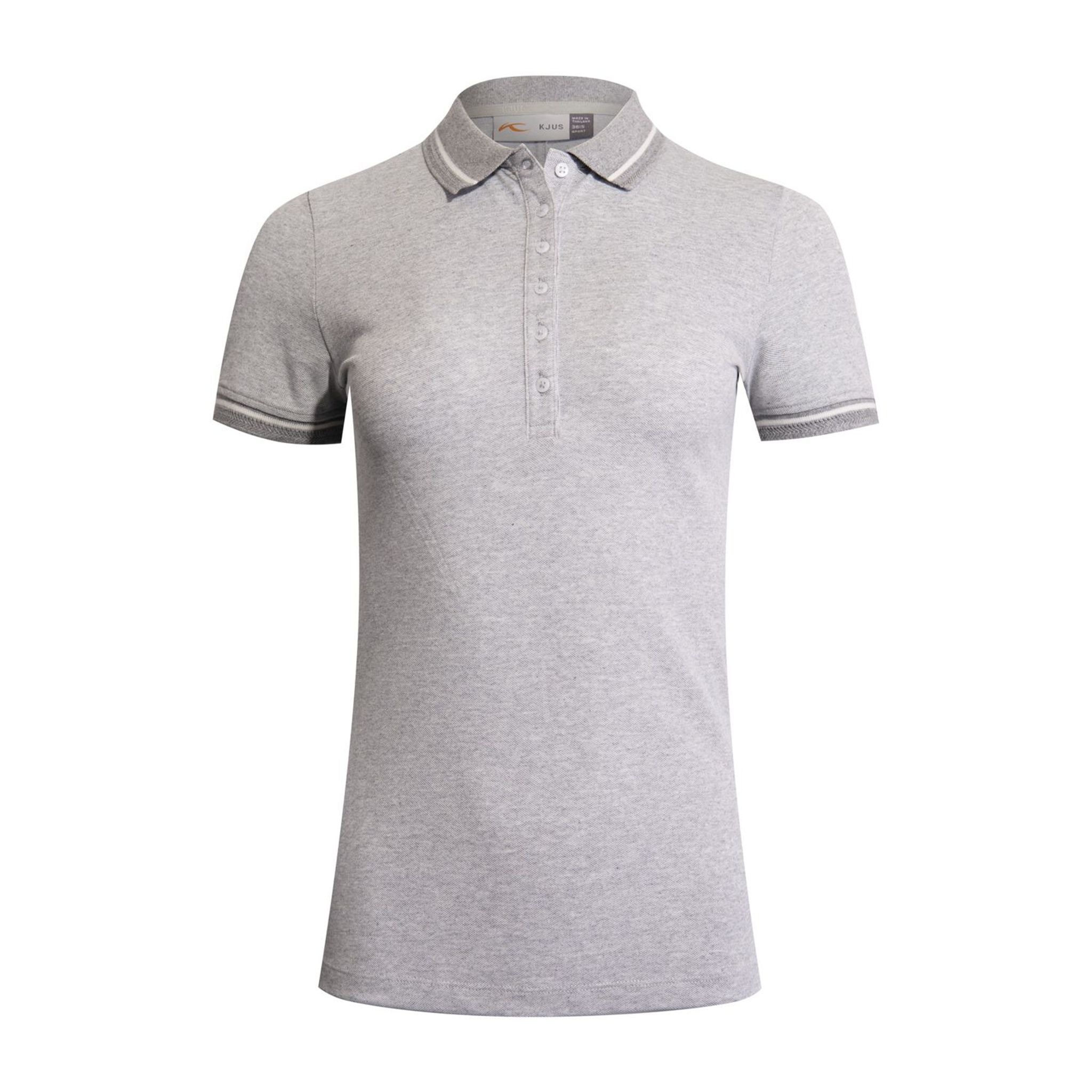 Kjus W Sanna SS Polo Grigio Acciaio Melange Donna