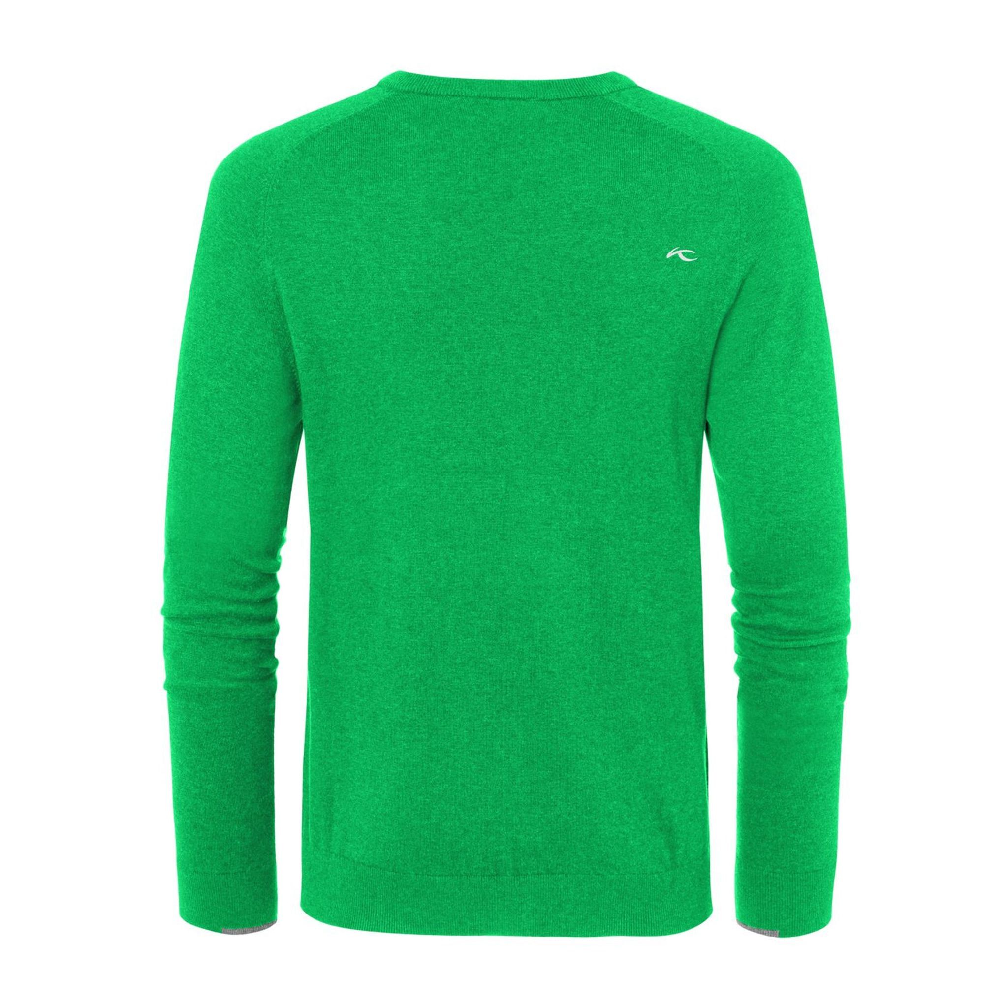 Kjus Pullover scollo a V Kirk M Primavera Verde Melange Uomo