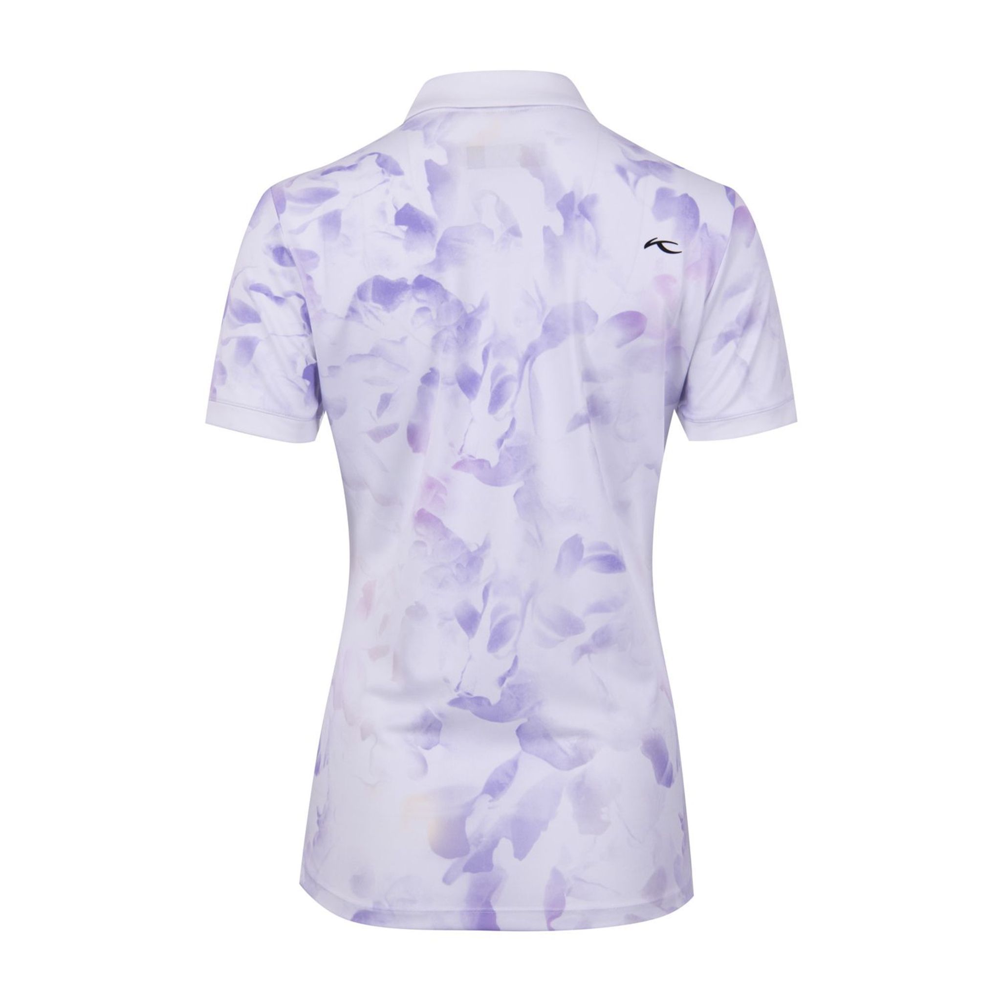 Polo SS Kjus W Enya Stampata Bianca/Iris Viola Donna