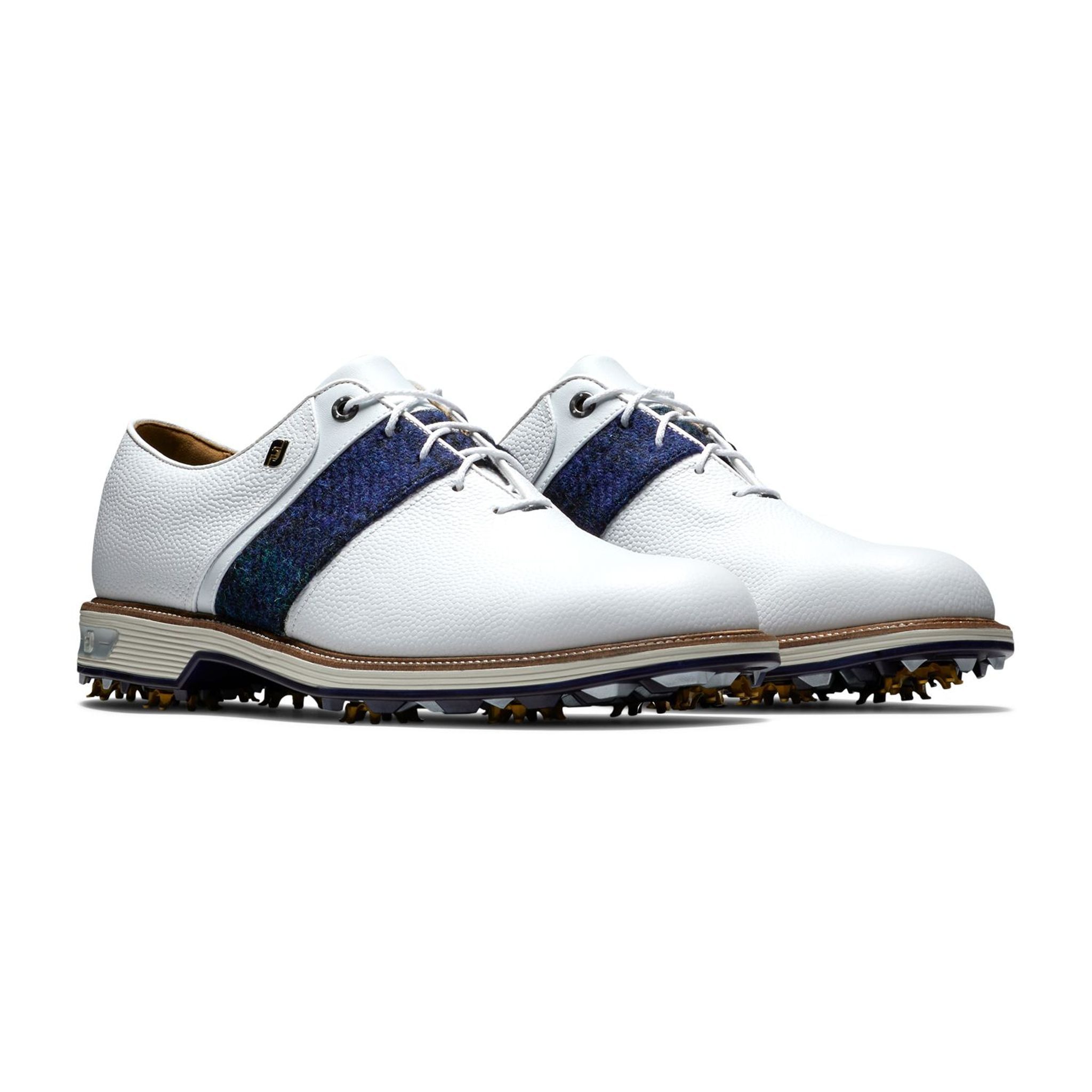 Footjoy M DJ Premiere Weiß/Blau/Grün Harris Tweed Herren