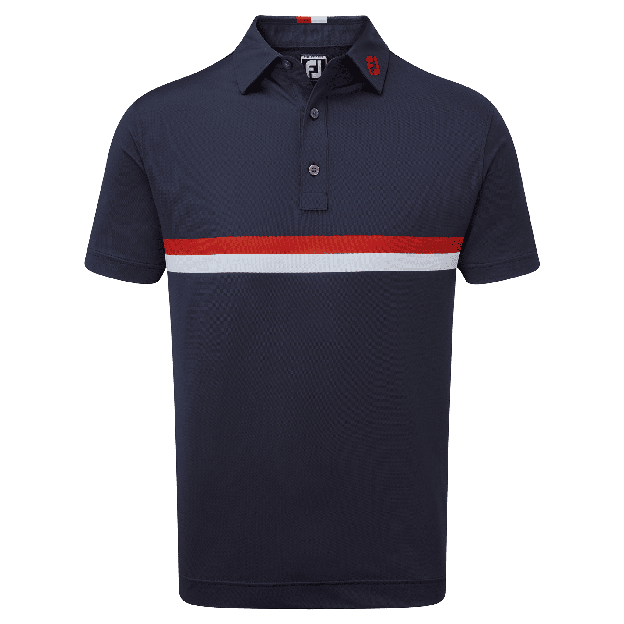 Polo da uomo Footjoy Double Chest Band Pique