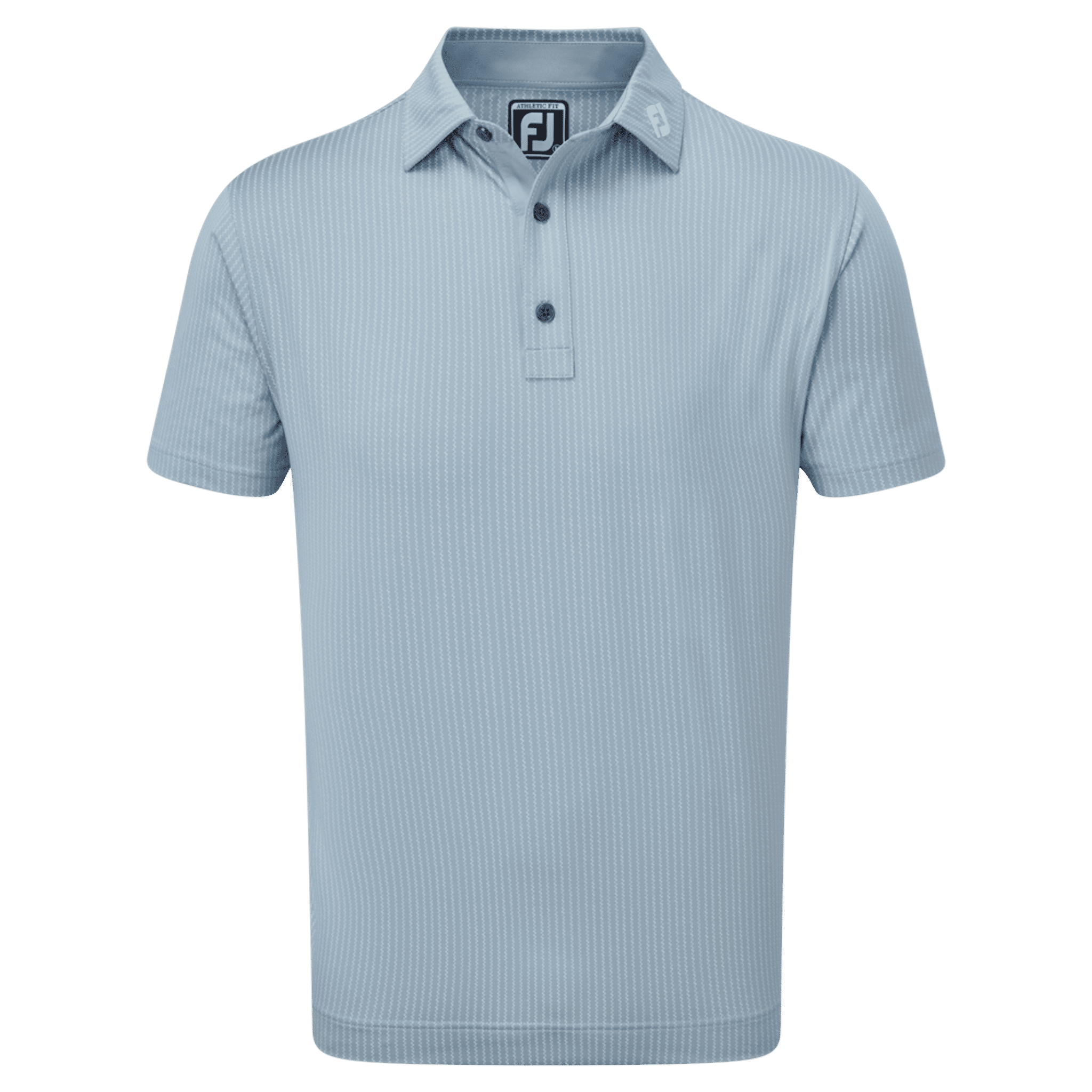 Footjoy Polo Zig-Zag Print Lisle Dove Uomo