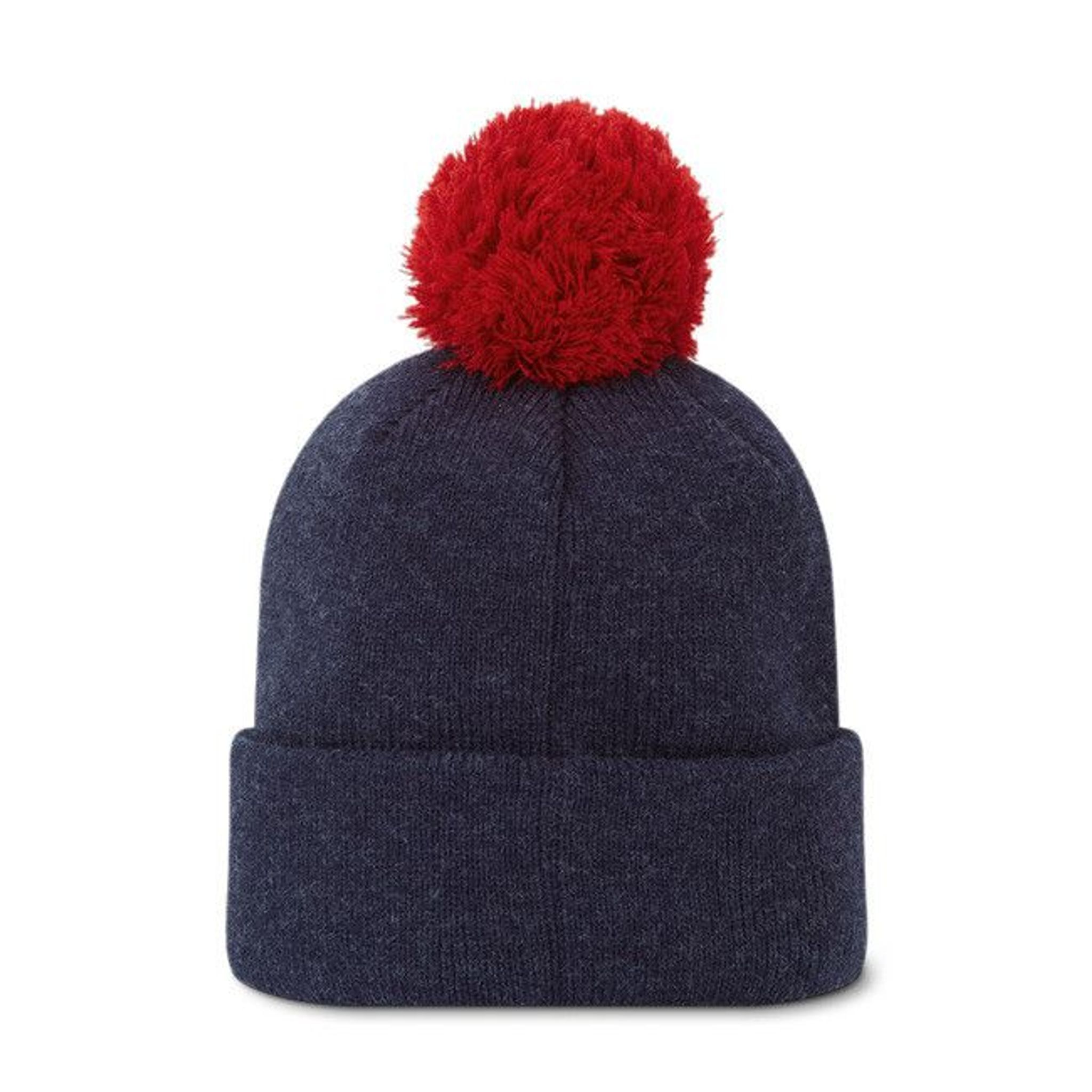 Berretto Footjoy Solid Pom Pom Heather, blu navy