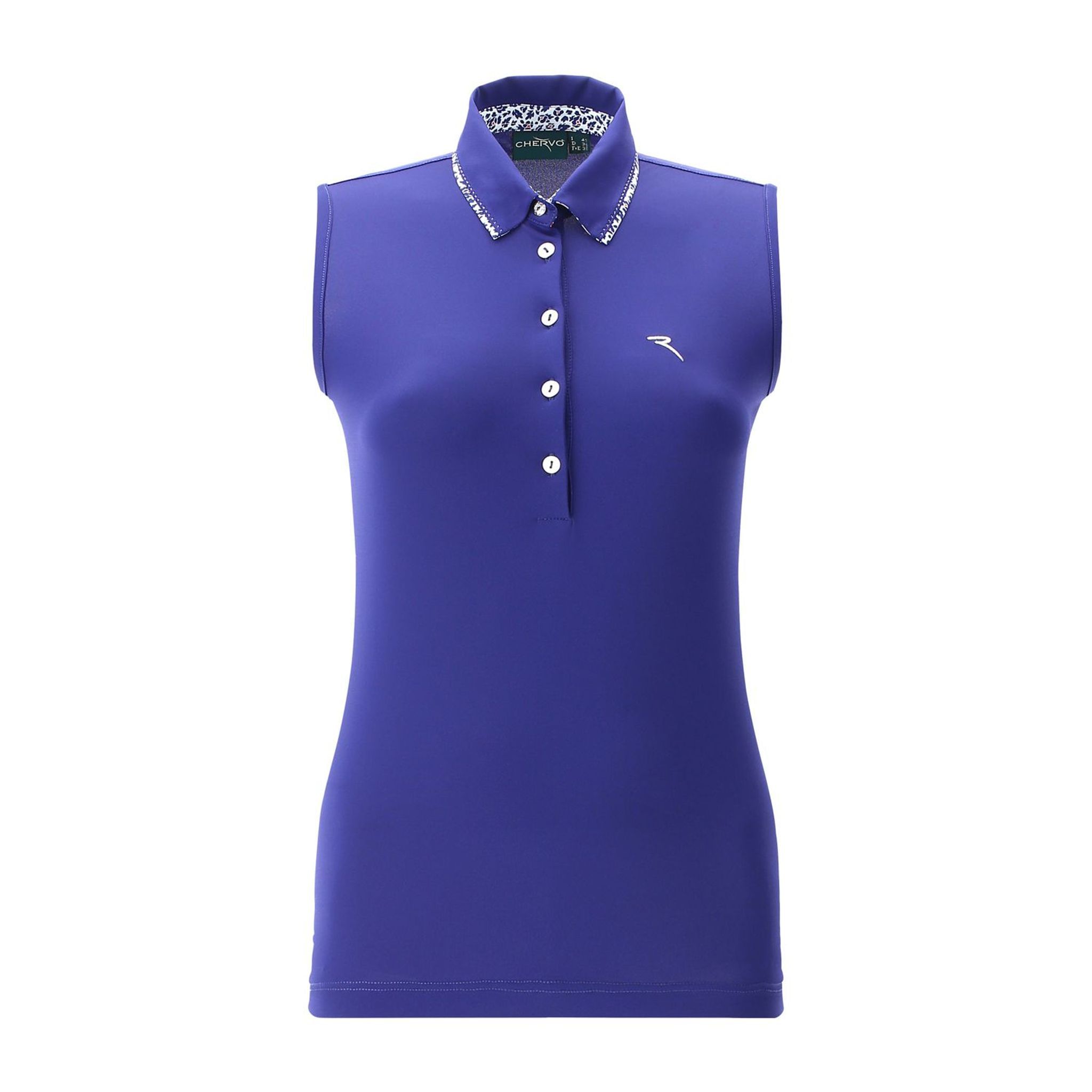 Chervo W Asuncion SL Polo Blu (Modello Colletto) Donna