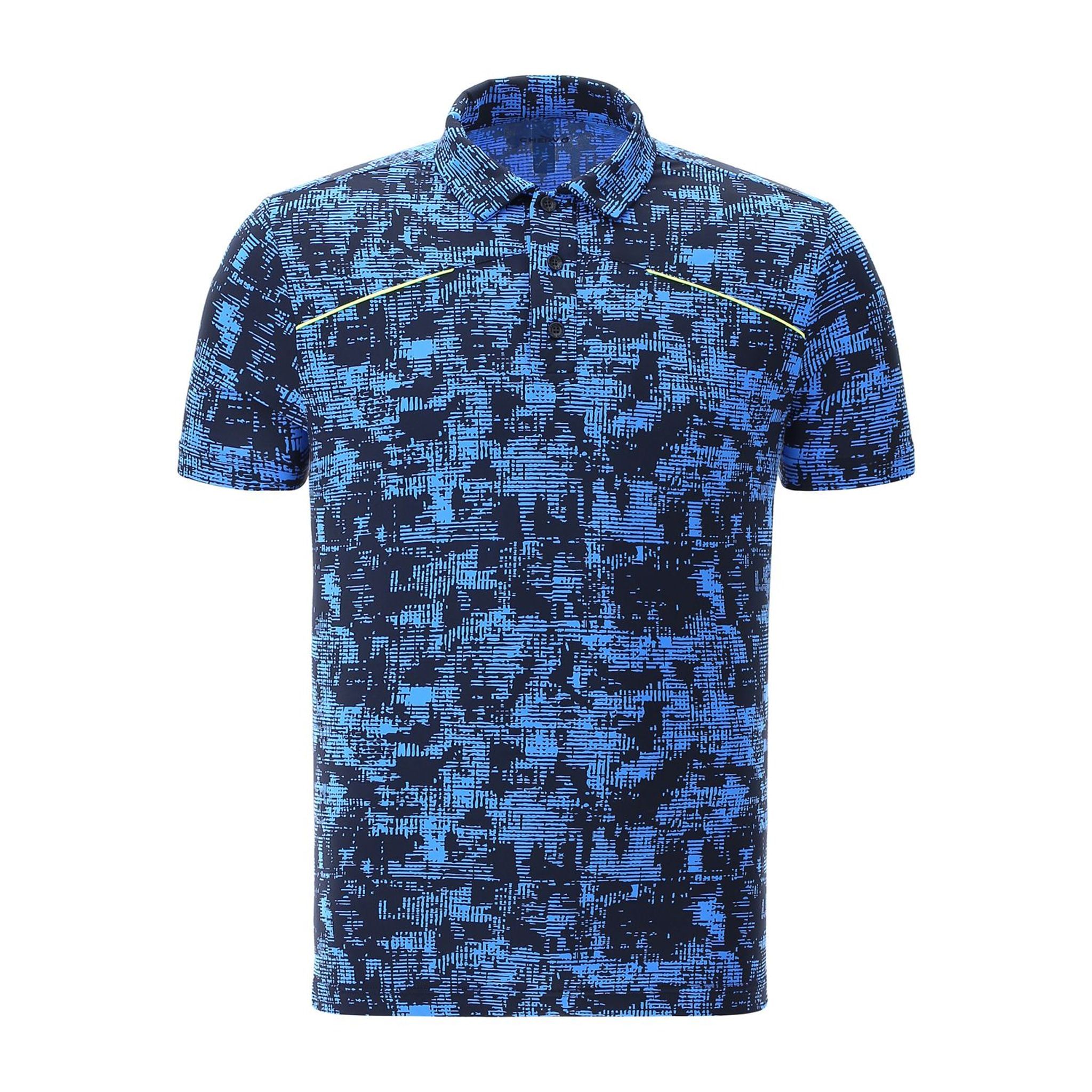 Chervo Polo Astratta Blu Uomo