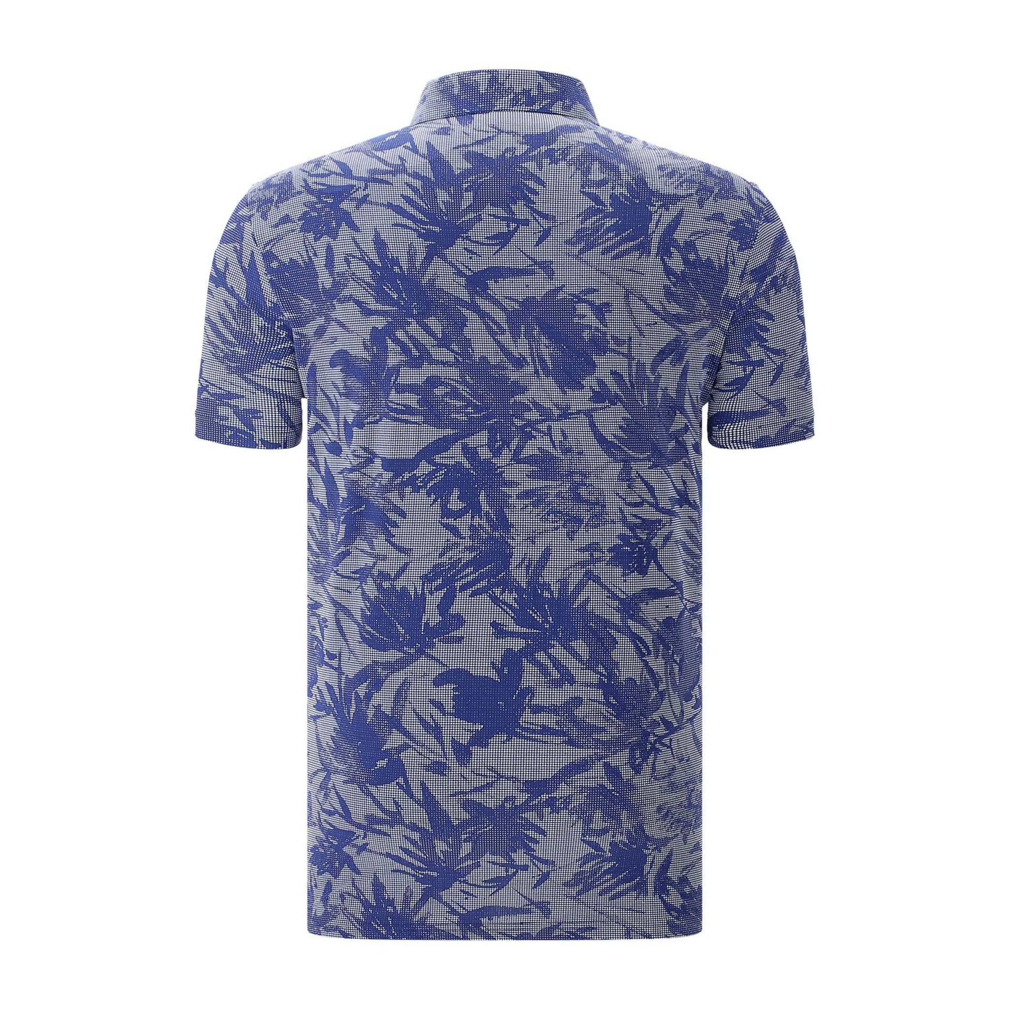 Chervo M Ambrosio SS Polo Blu/Fiore Uomo