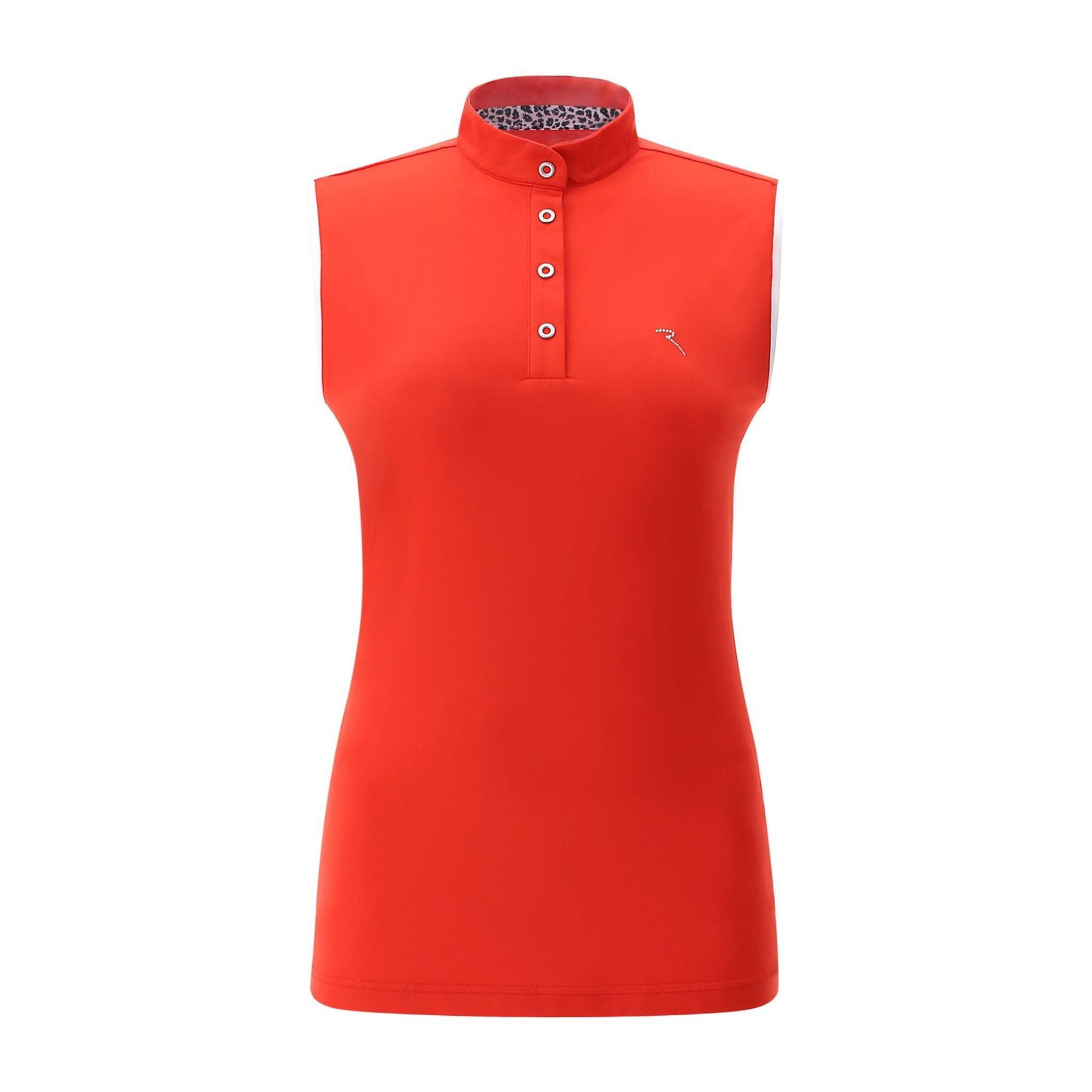 Chervo W Aniello SL Polo Rot (Kragen-Muster) Damen