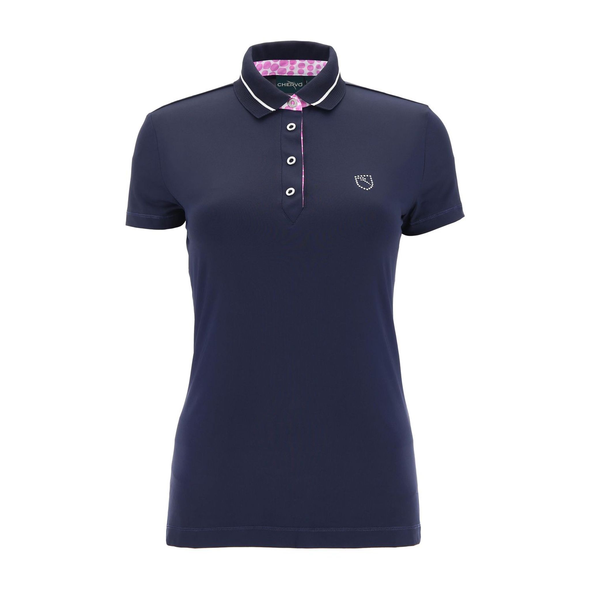 Chervo W Aracela SS Polo blu navy da donna