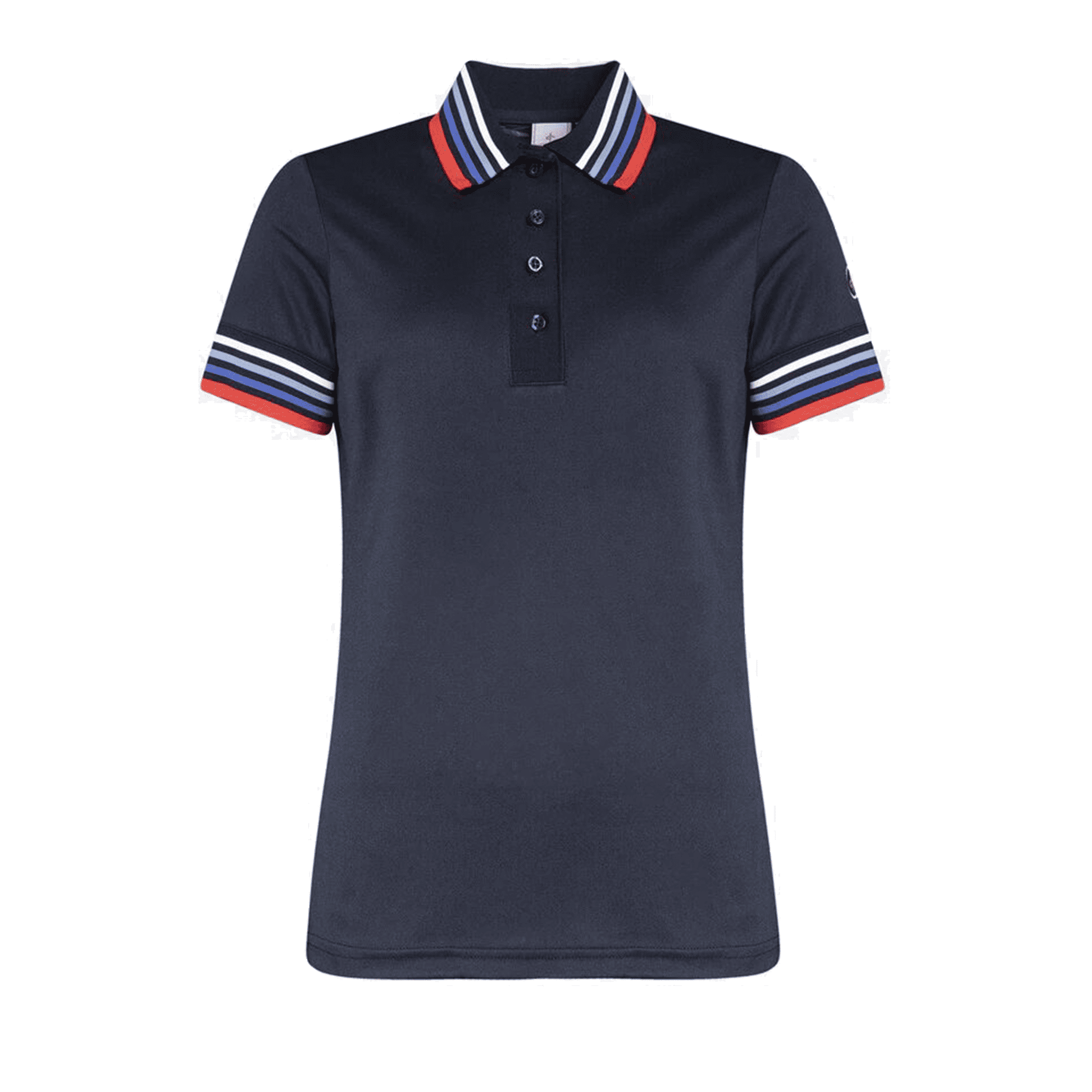 Cross Sportswear W Polo Stripe Blu Navy Donna