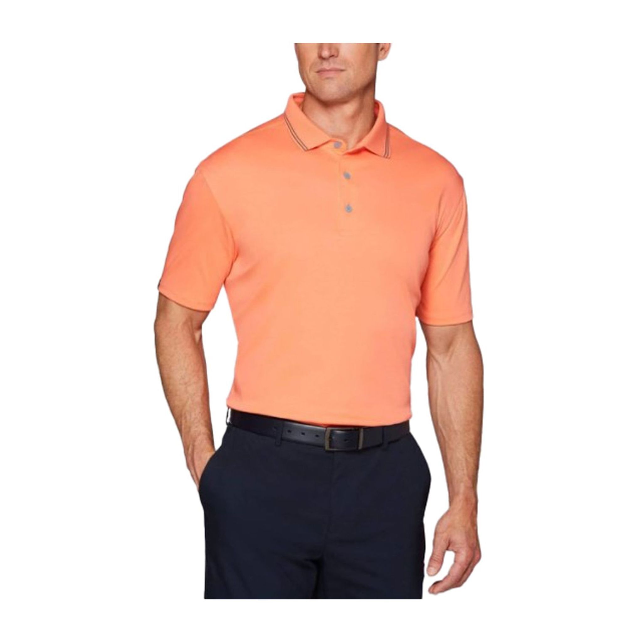 Callaway Solid Cotton Polo Fresh Salmon Uomo