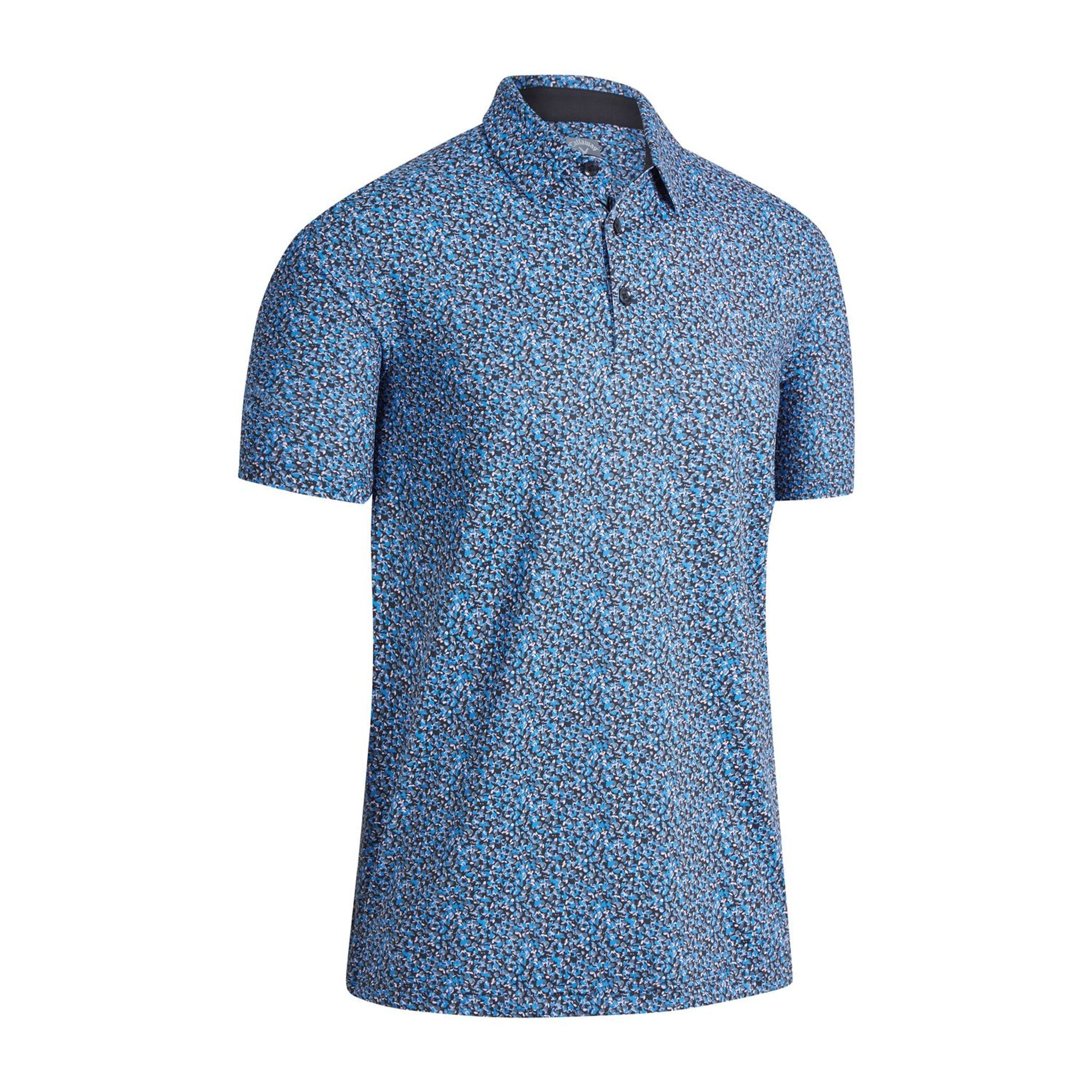 Callaway M All Over Mini Floral SS Polo Uomo Caviar