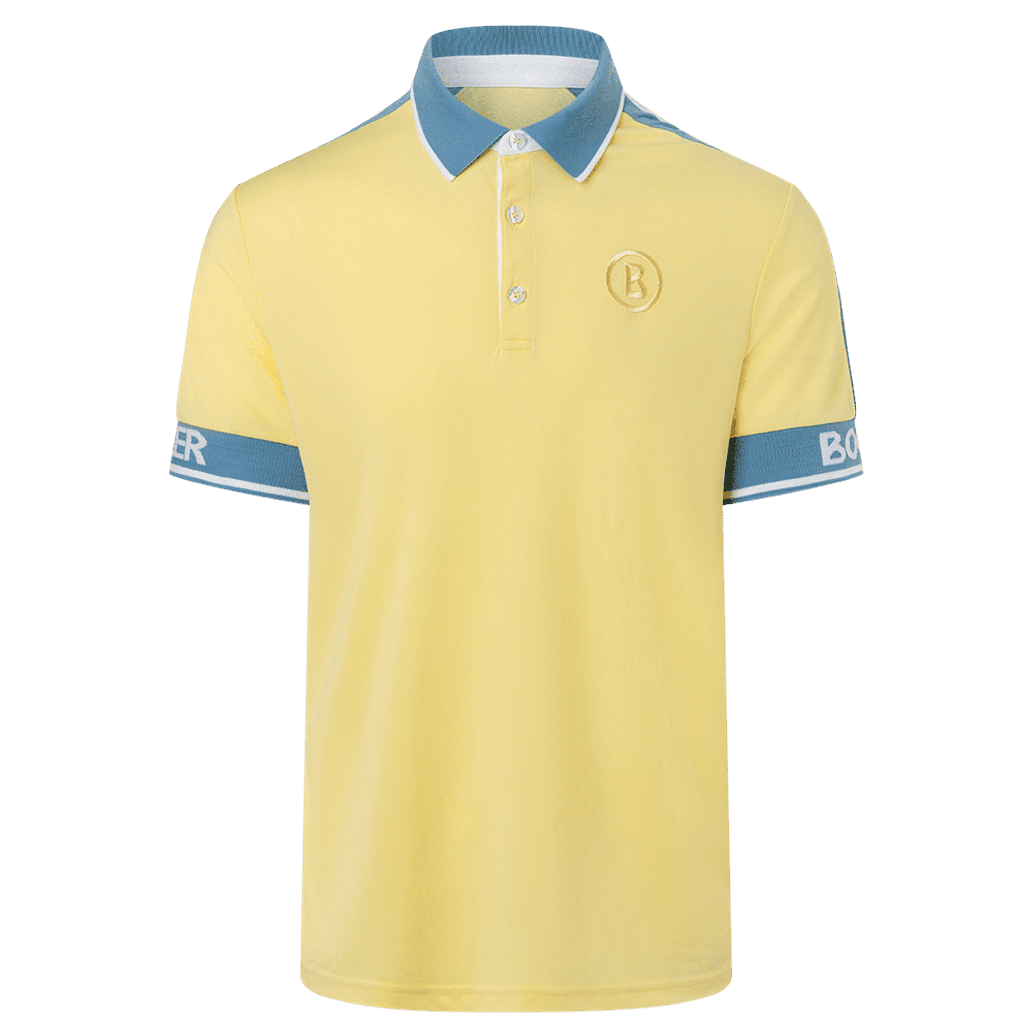 Bogner M Pinos Polo Giallo Pastello Uomo