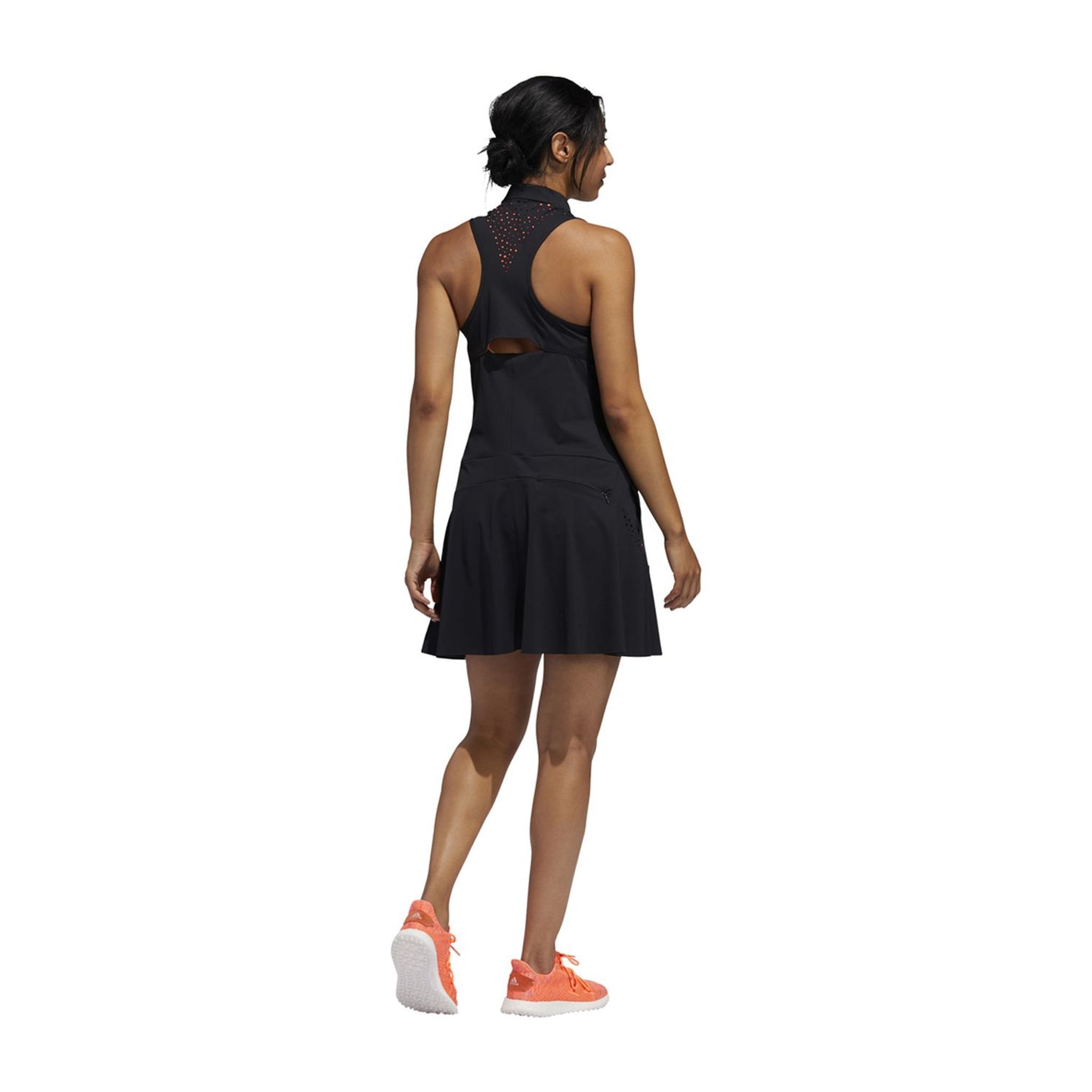 Adidas W Perforated Color Pop Dress Black Damen