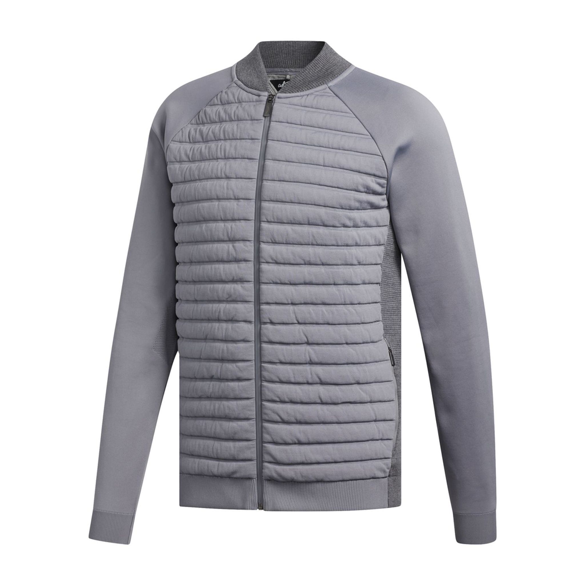 Giacca Adidas Adipure Quilted Hybrid Knit Grigio Uomo