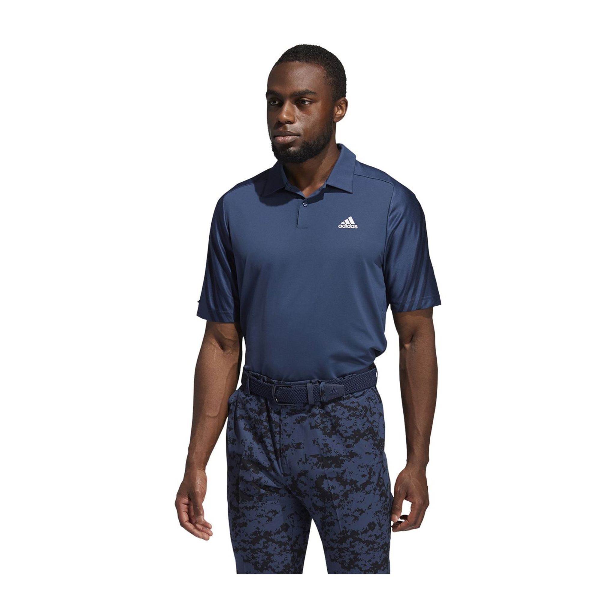 Adidas Heat.Rdy 3-Stripe SS Polo blu navy da uomo