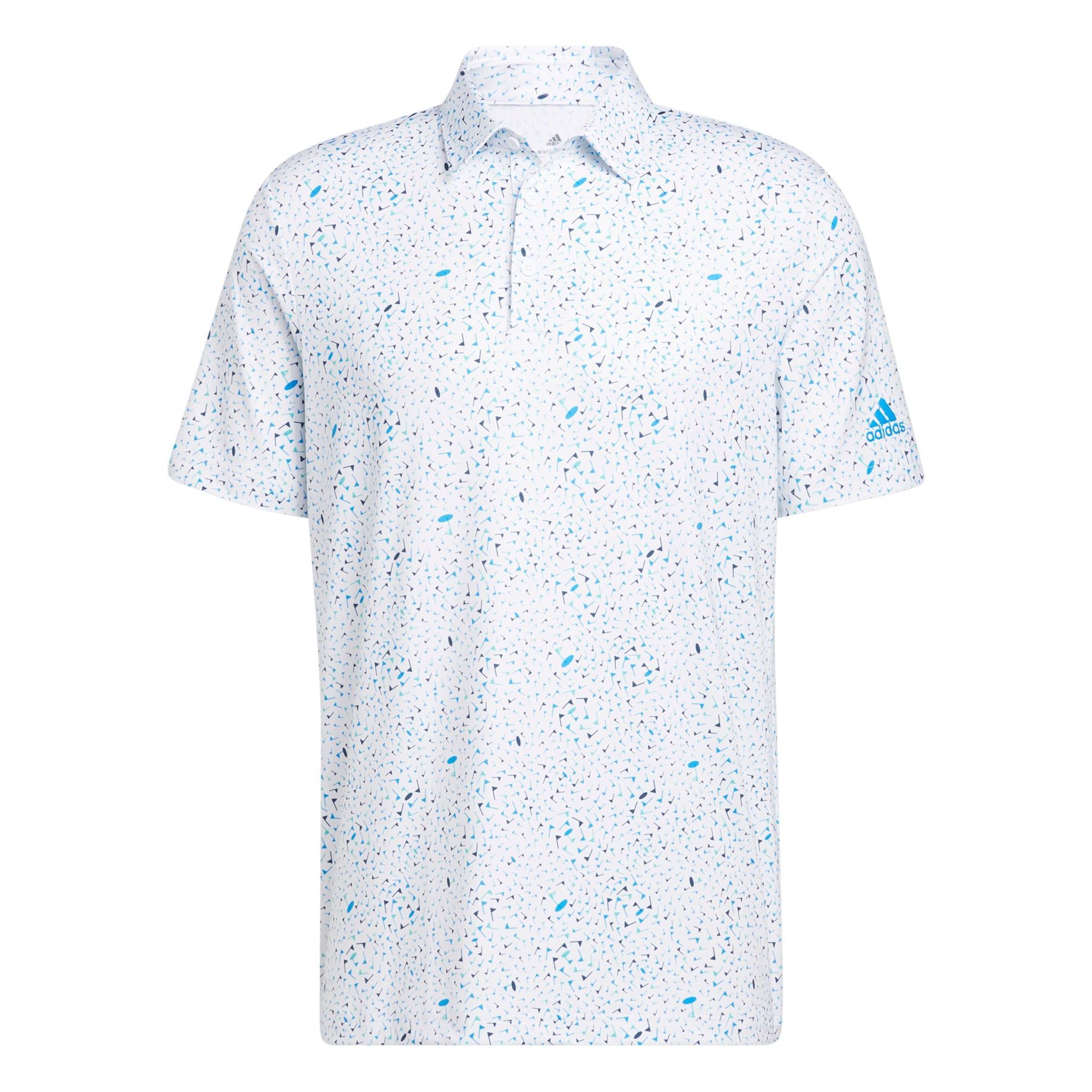 Adidas M Polo Flag Print Blu Rush/Semi Mint Rush/Crew Na Uomo