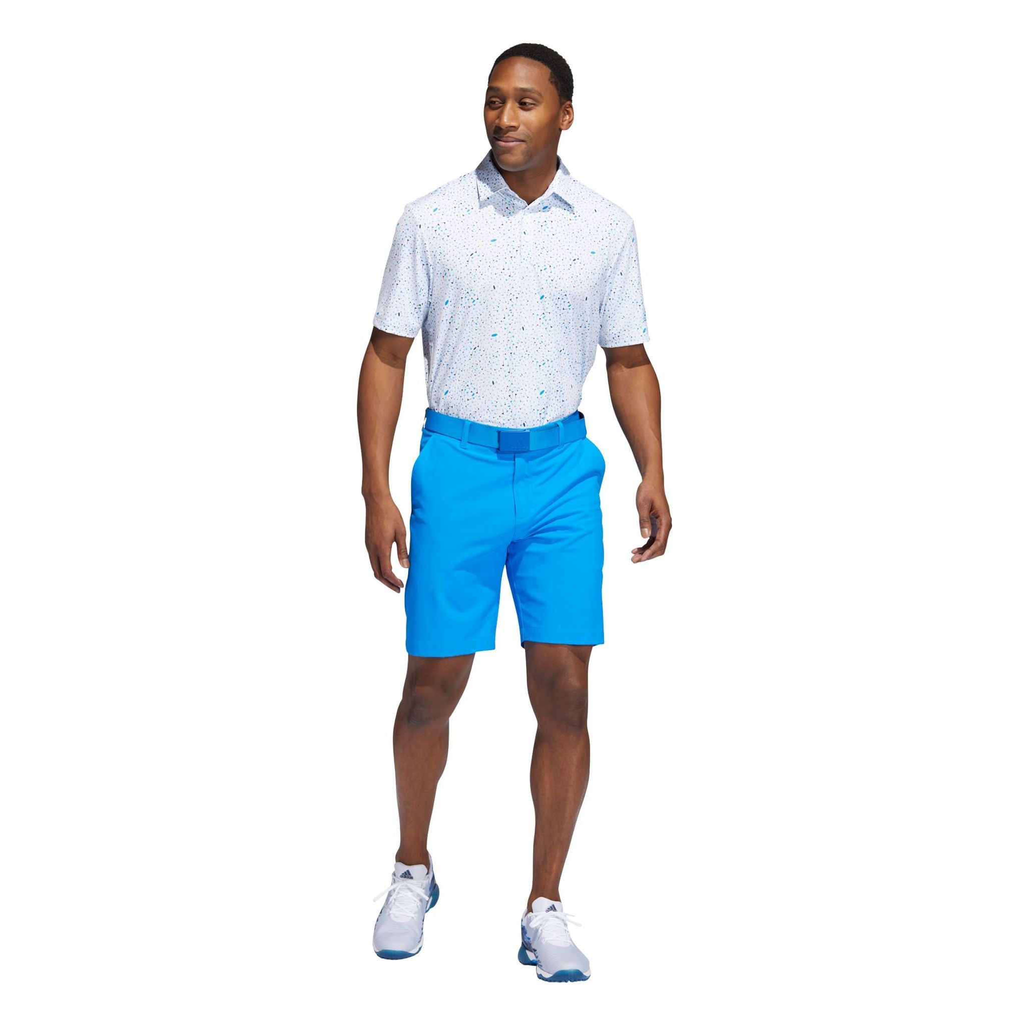 Adidas M Polo Flag Print Blu Rush/Semi Mint Rush/Crew Na Uomo