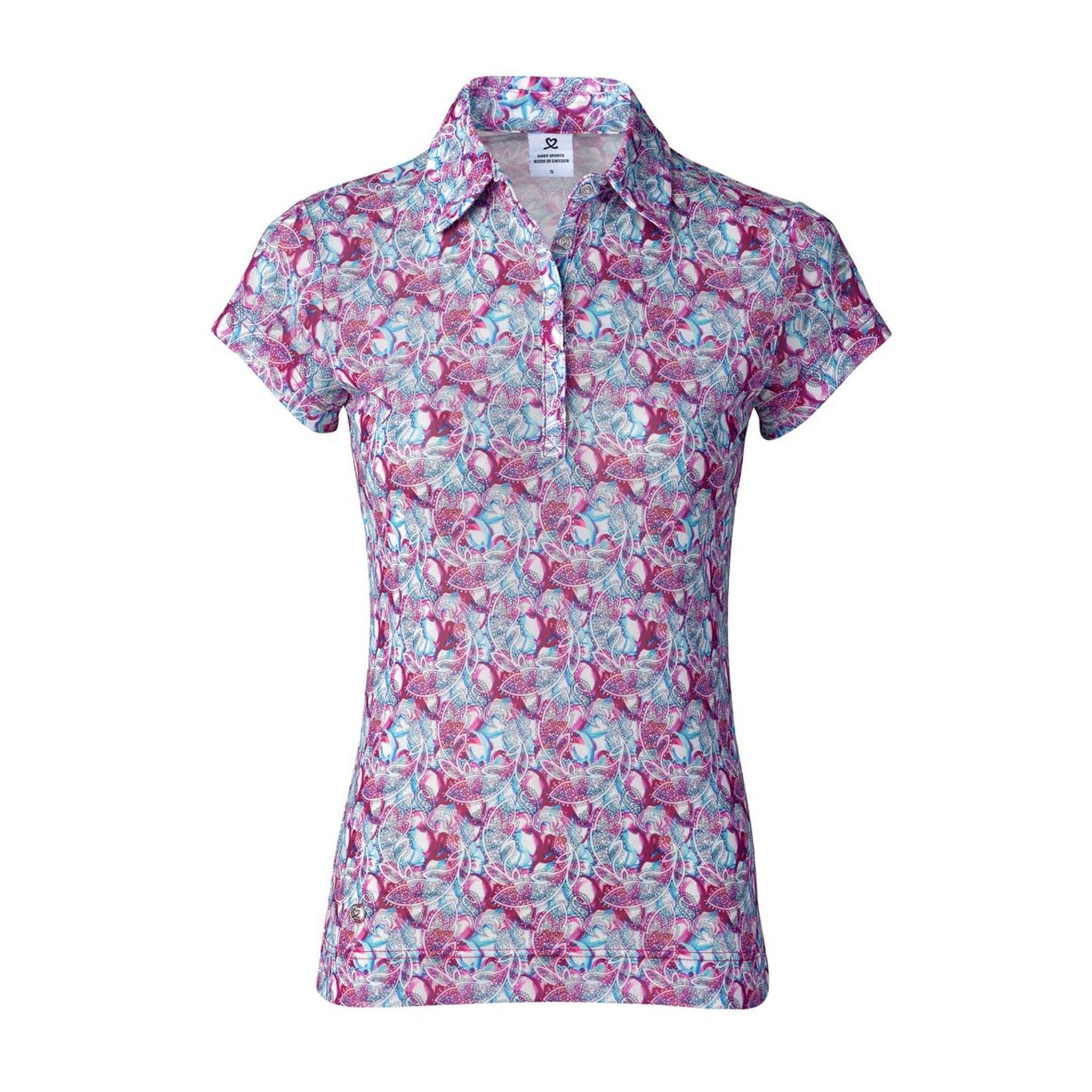 Polo da donna in maglia Paisley Daily Sports Light Blue Donna