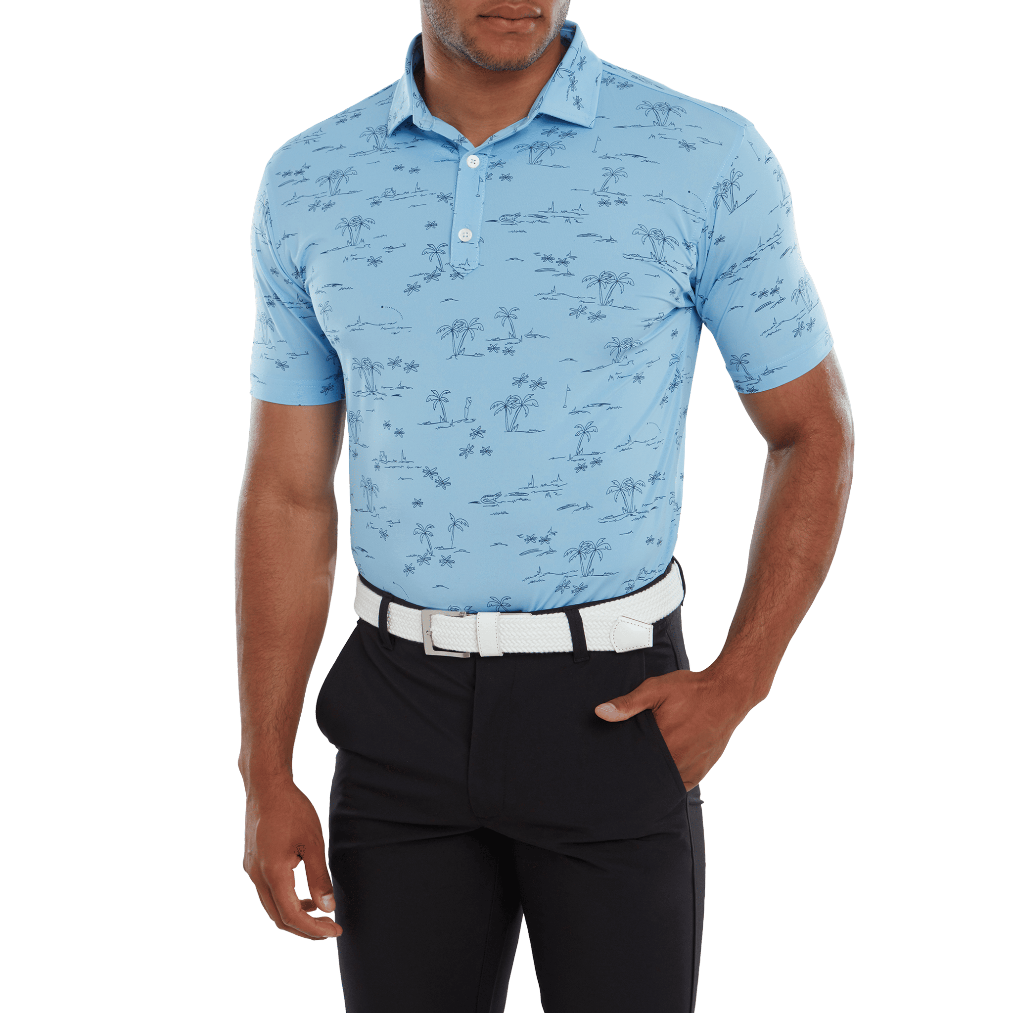 Polo da uomo Footjoy Tropic