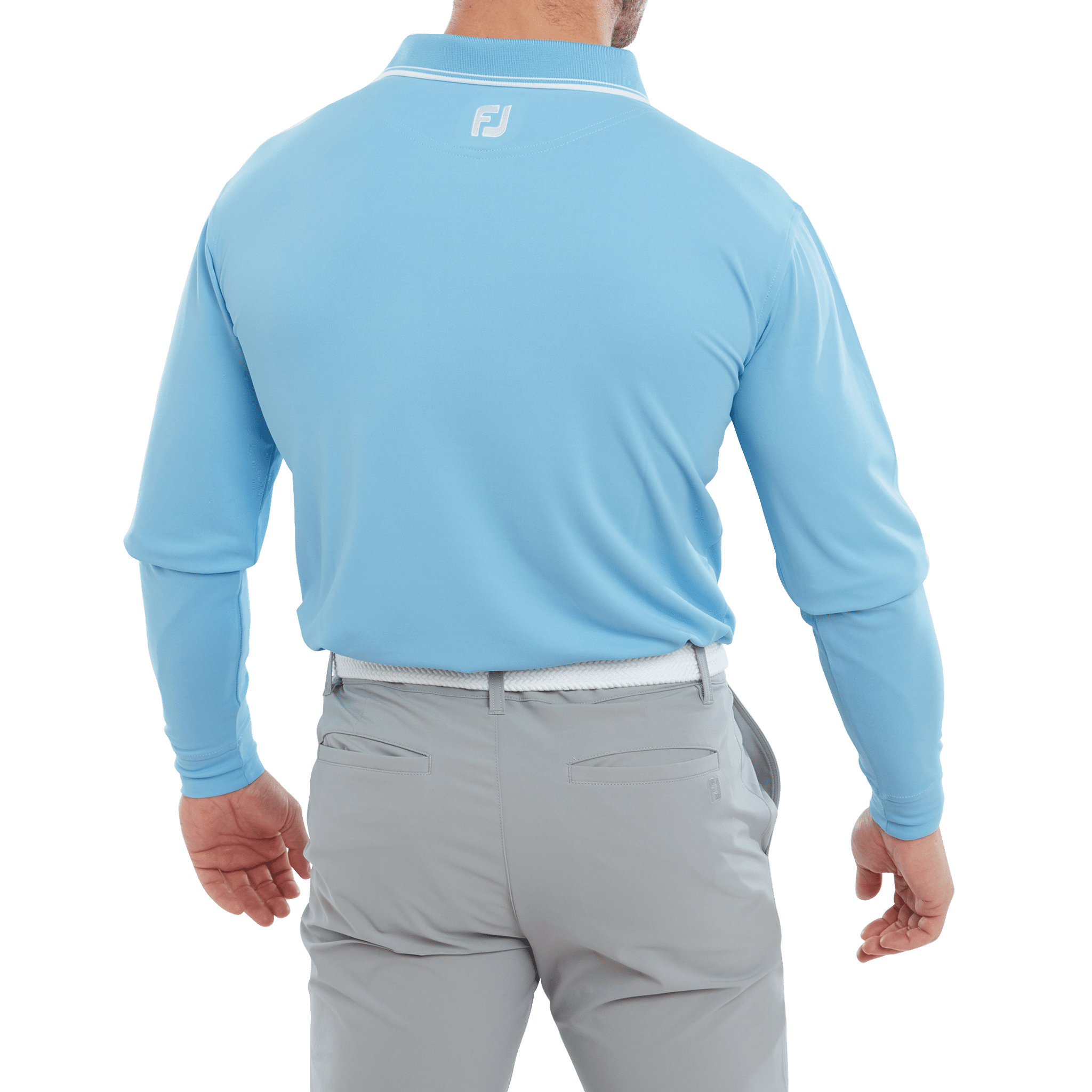 Polo da uomo a maniche lunghe con protezione solare leggera Footjoy