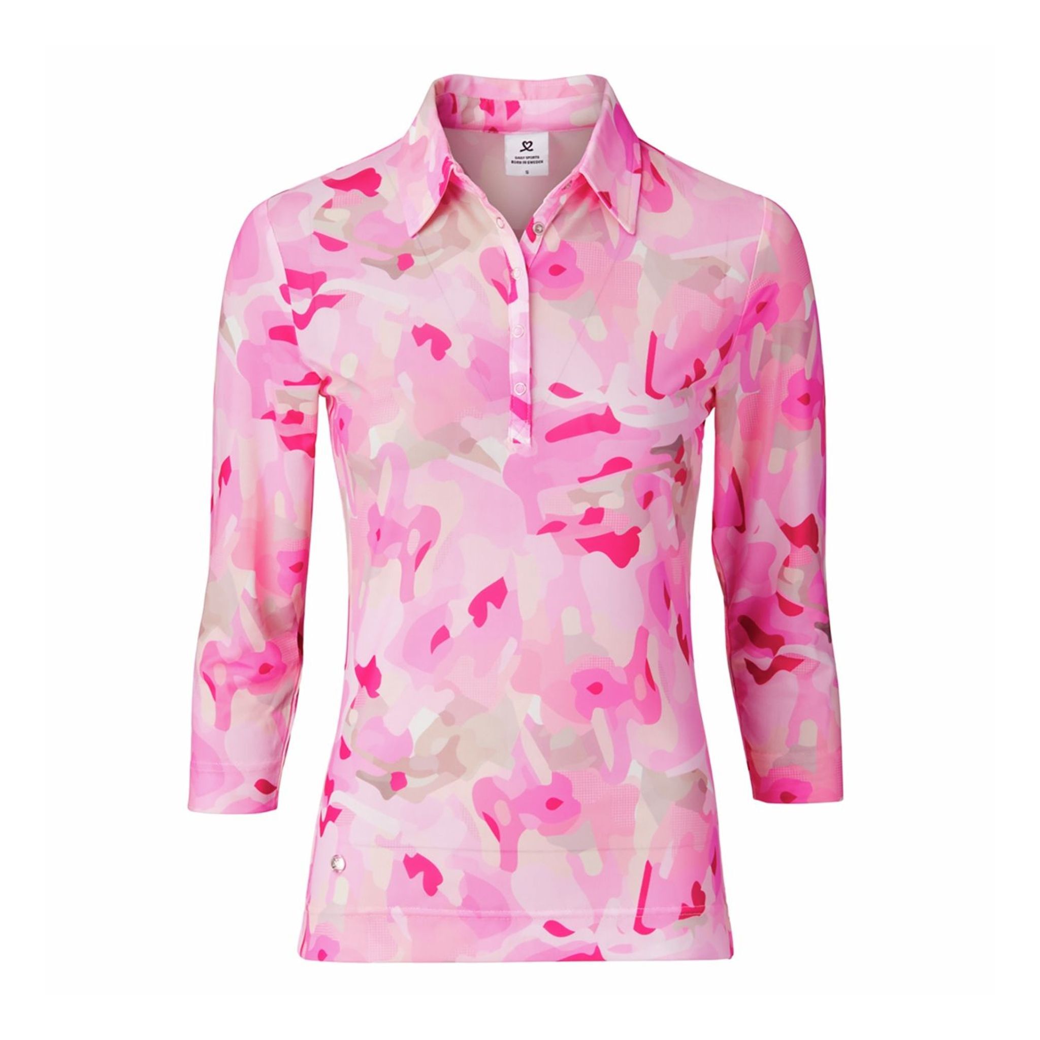 Polo da donna a maniche 3/4 in rete Cammy QuickDry Daily Sports