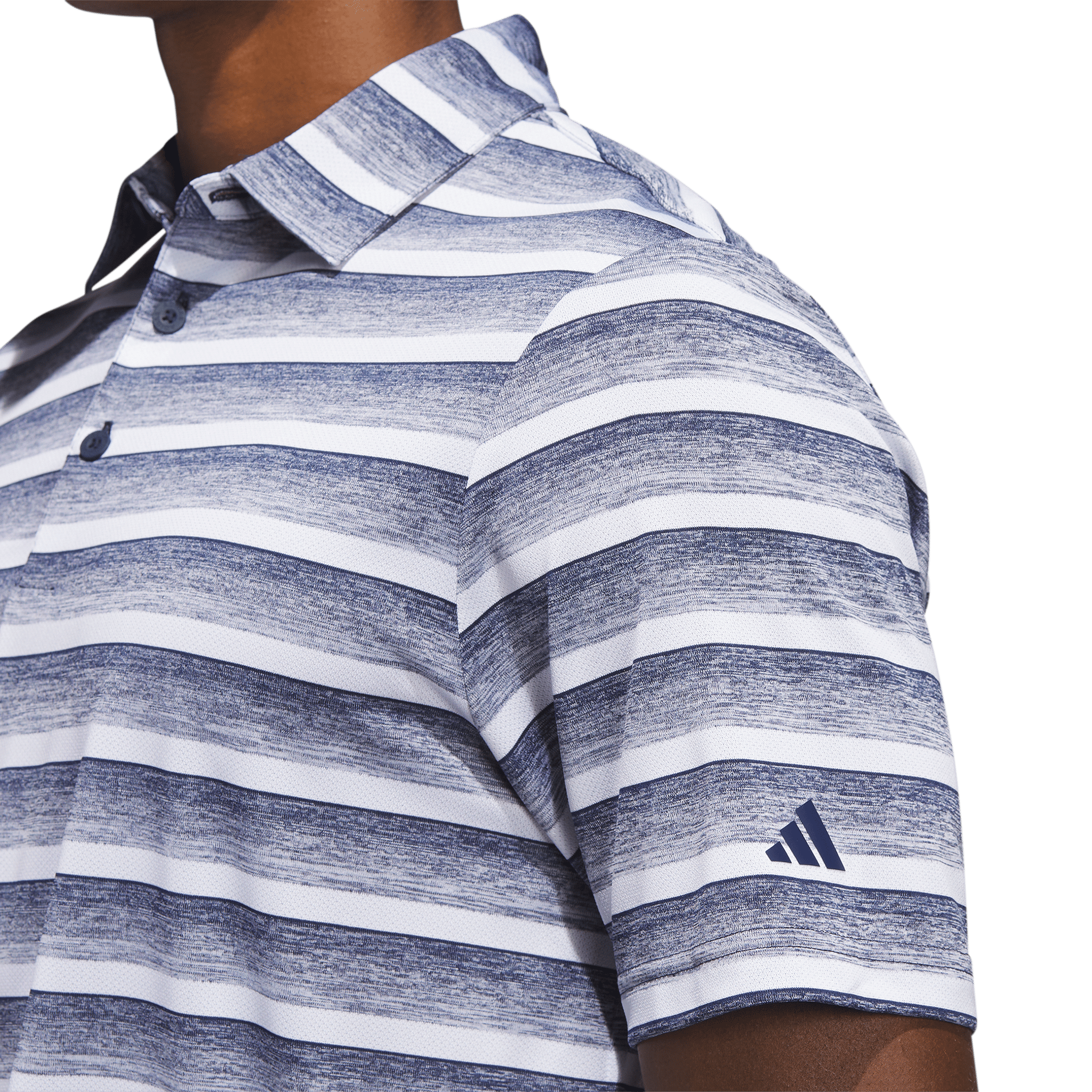 Adidas Two-Color Stripe Poloshirt Herren