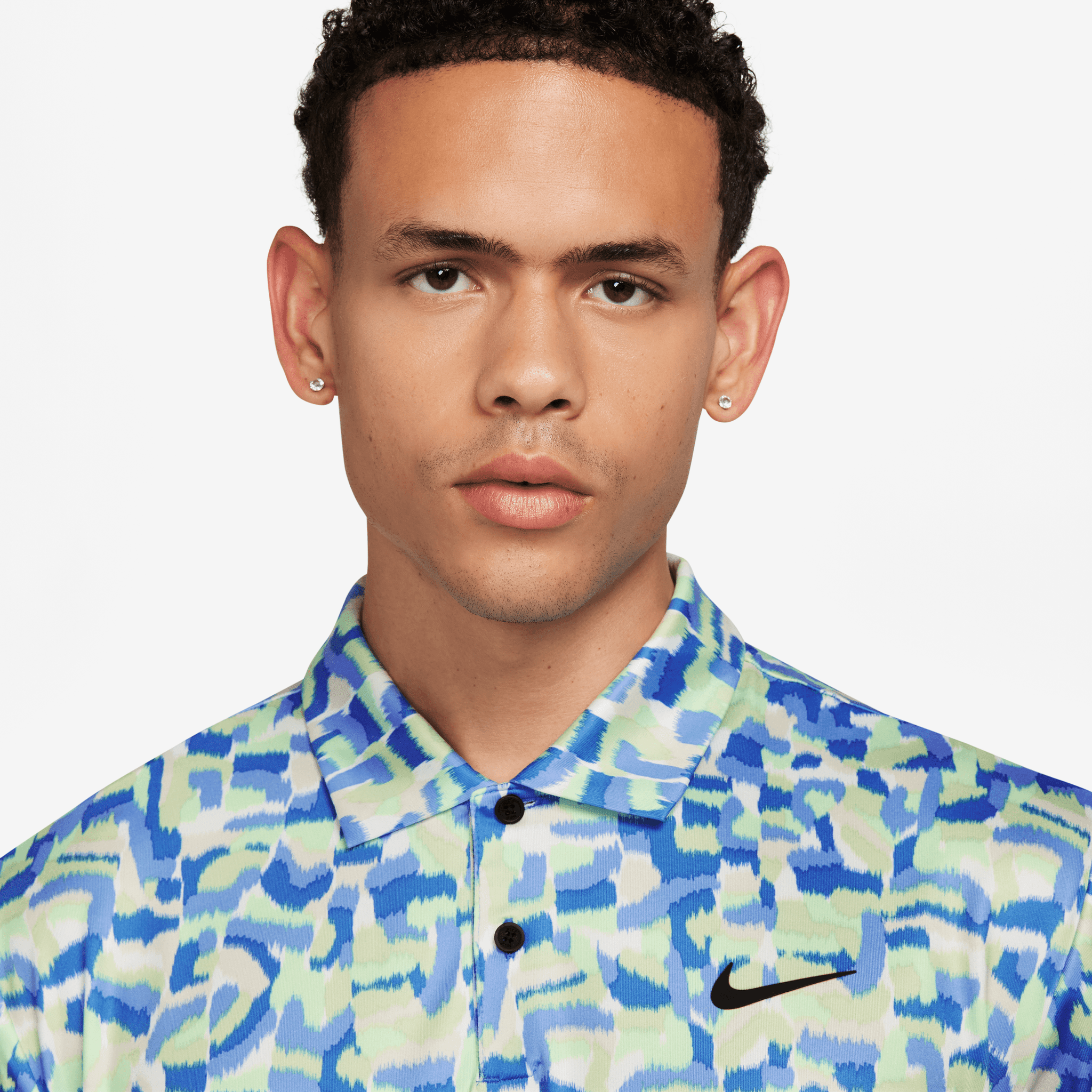 Polo Nike Dri-Fit Tour Confetti Print da uomo