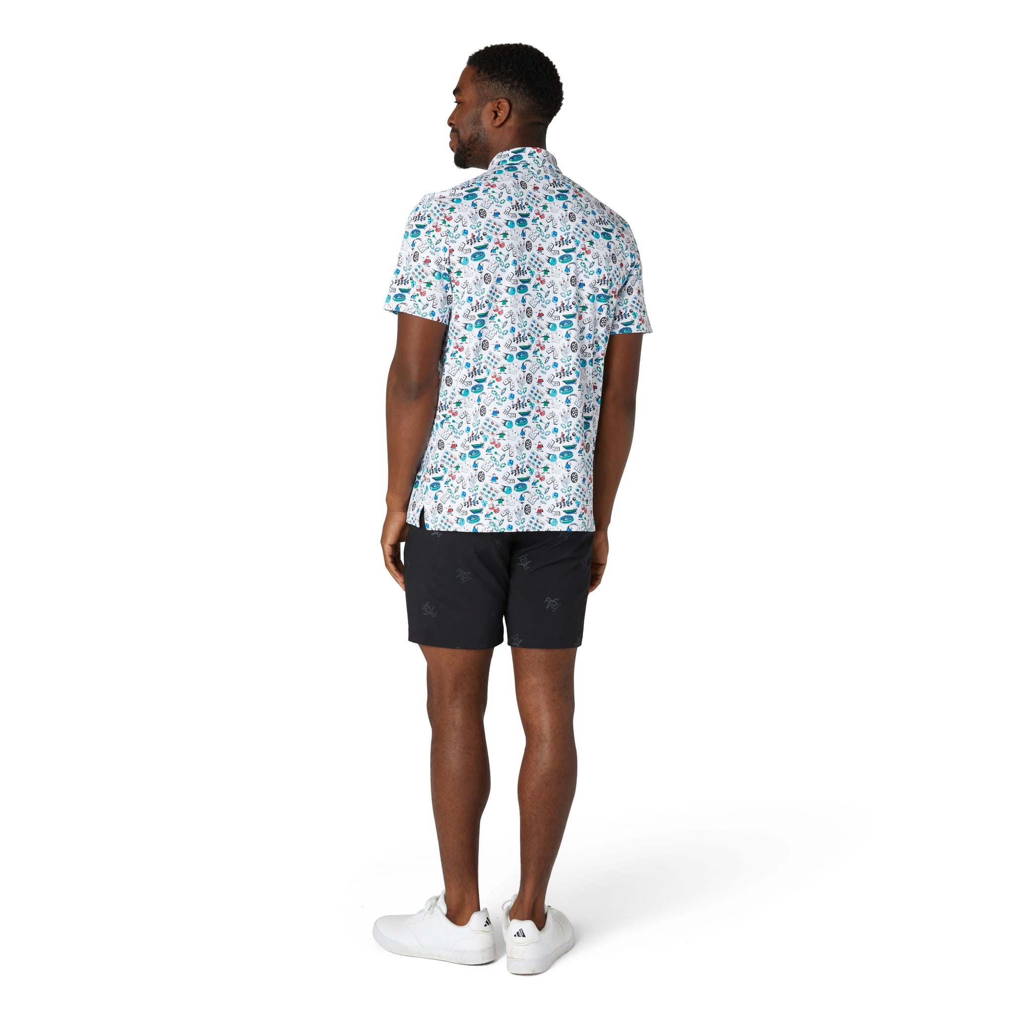 Polo originale Penguin Roadmap All-Over Novelty da uomo