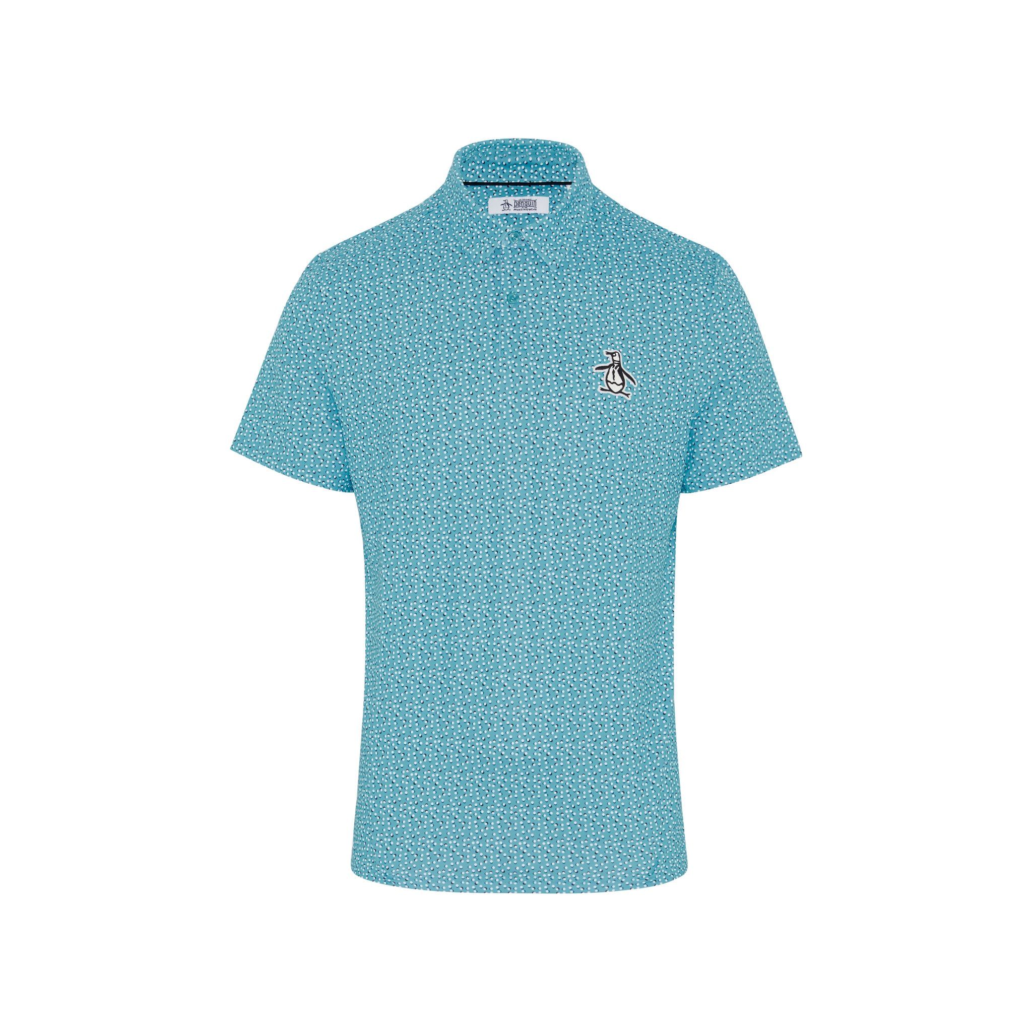 Polo da uomo originale Penguin All-Over con palline da golf