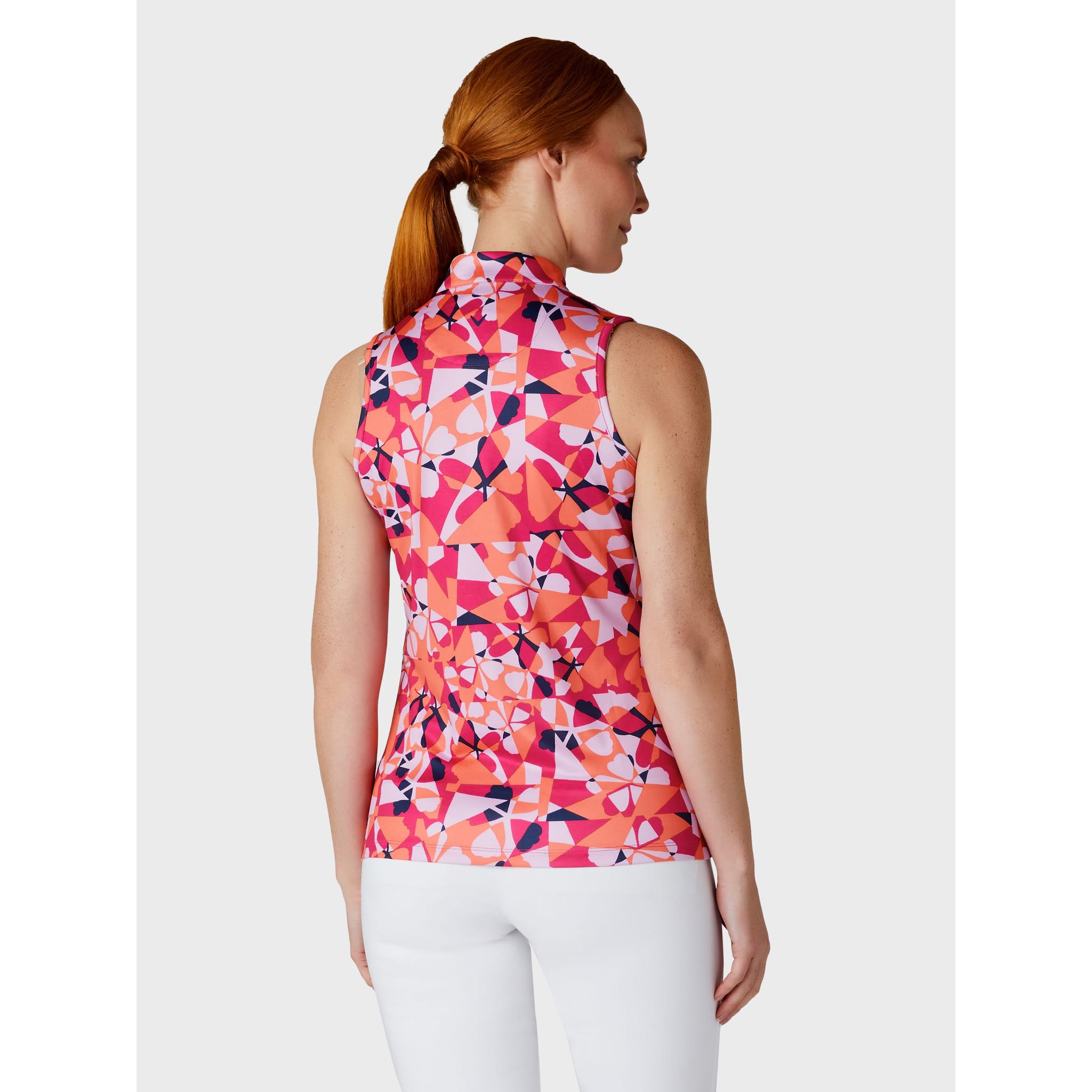 Camicia senza maniche Callaway Geometric Floral da donna