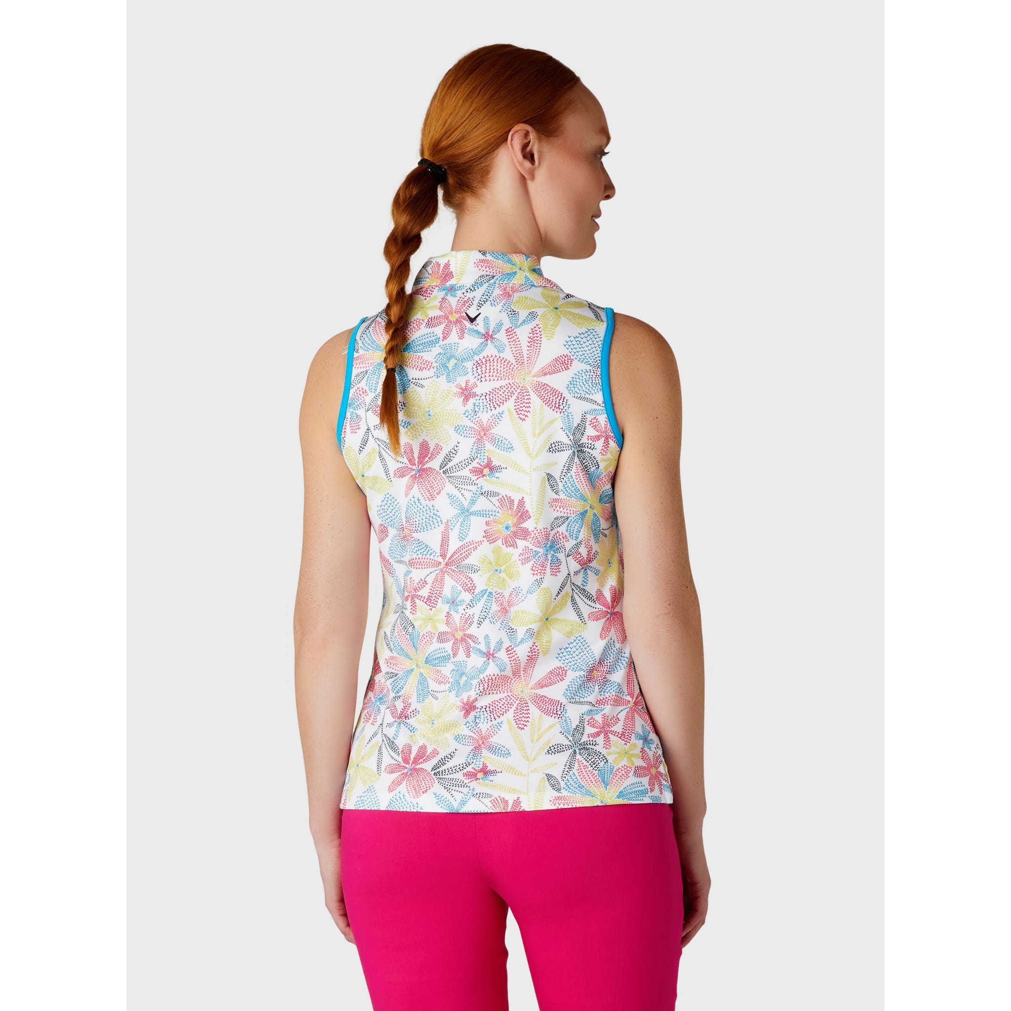 Callaway Chev Foral Camicia senza maniche da donna