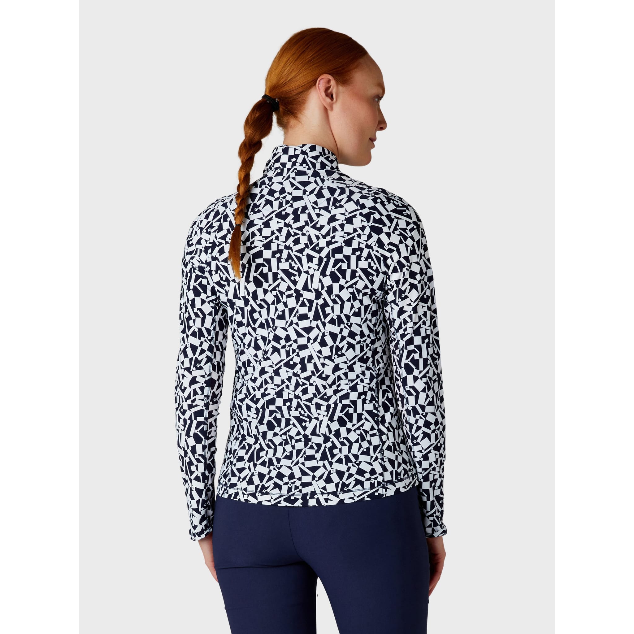 Callaway Two Toned Geo Printed Shirt Damen