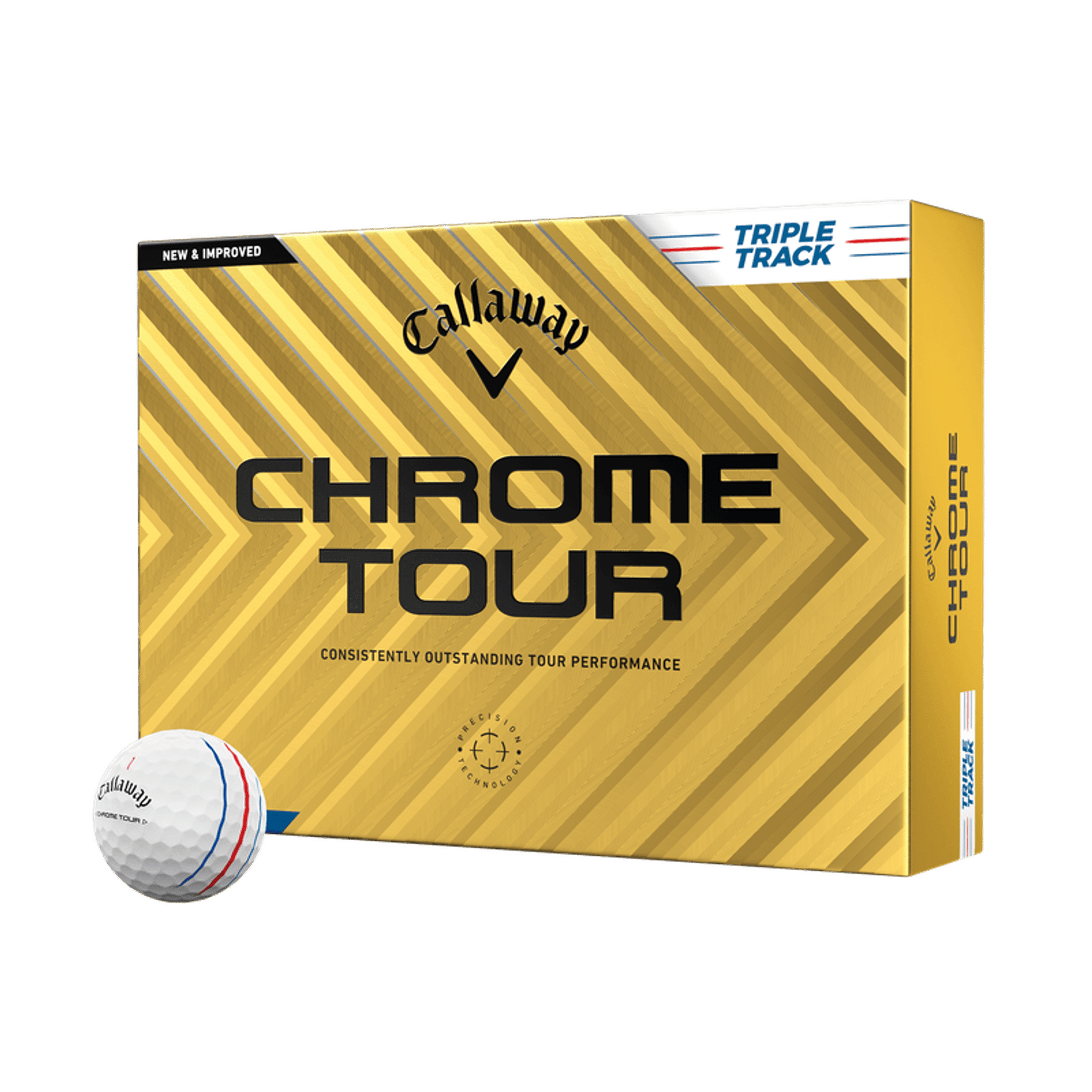 Callaway Chrome Tour Triple Track [confezione da 48] palline da golf (2024)