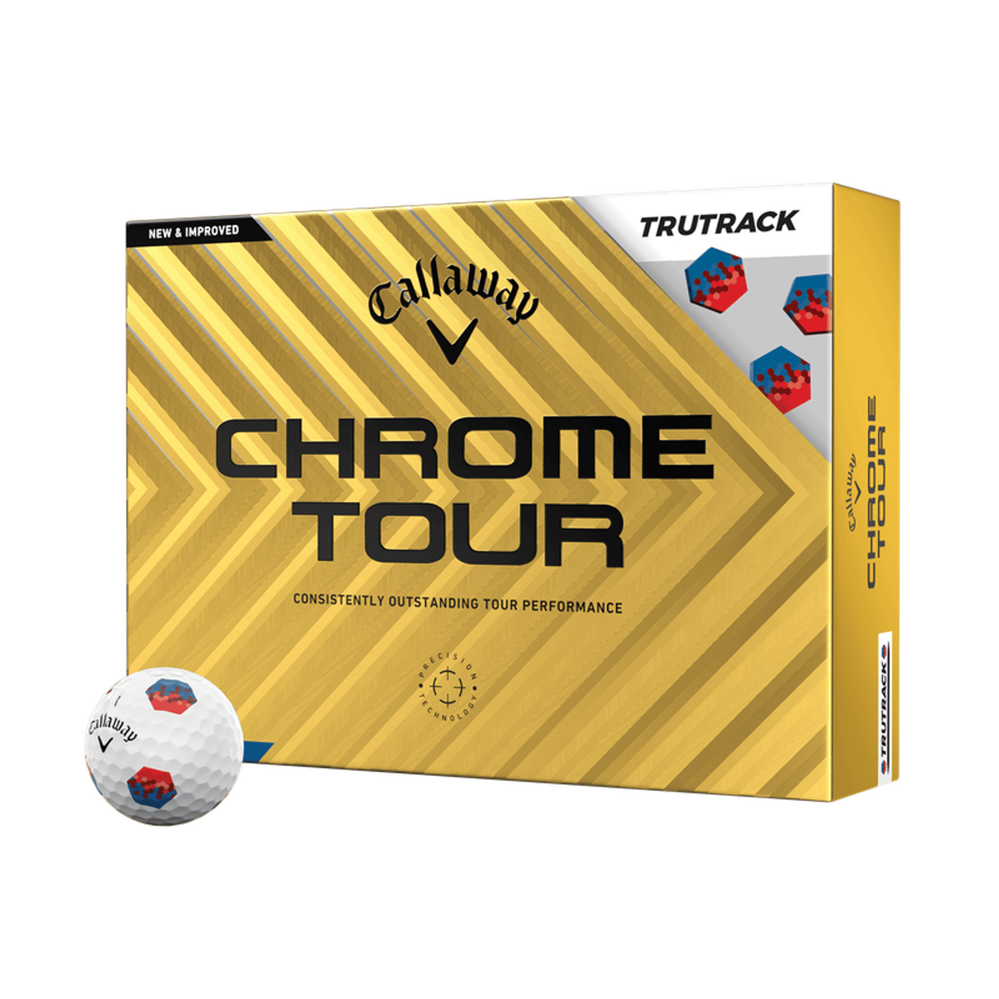 Callaway Chrome Tour TruTrack [12 Stück] Golfbälle (2024)