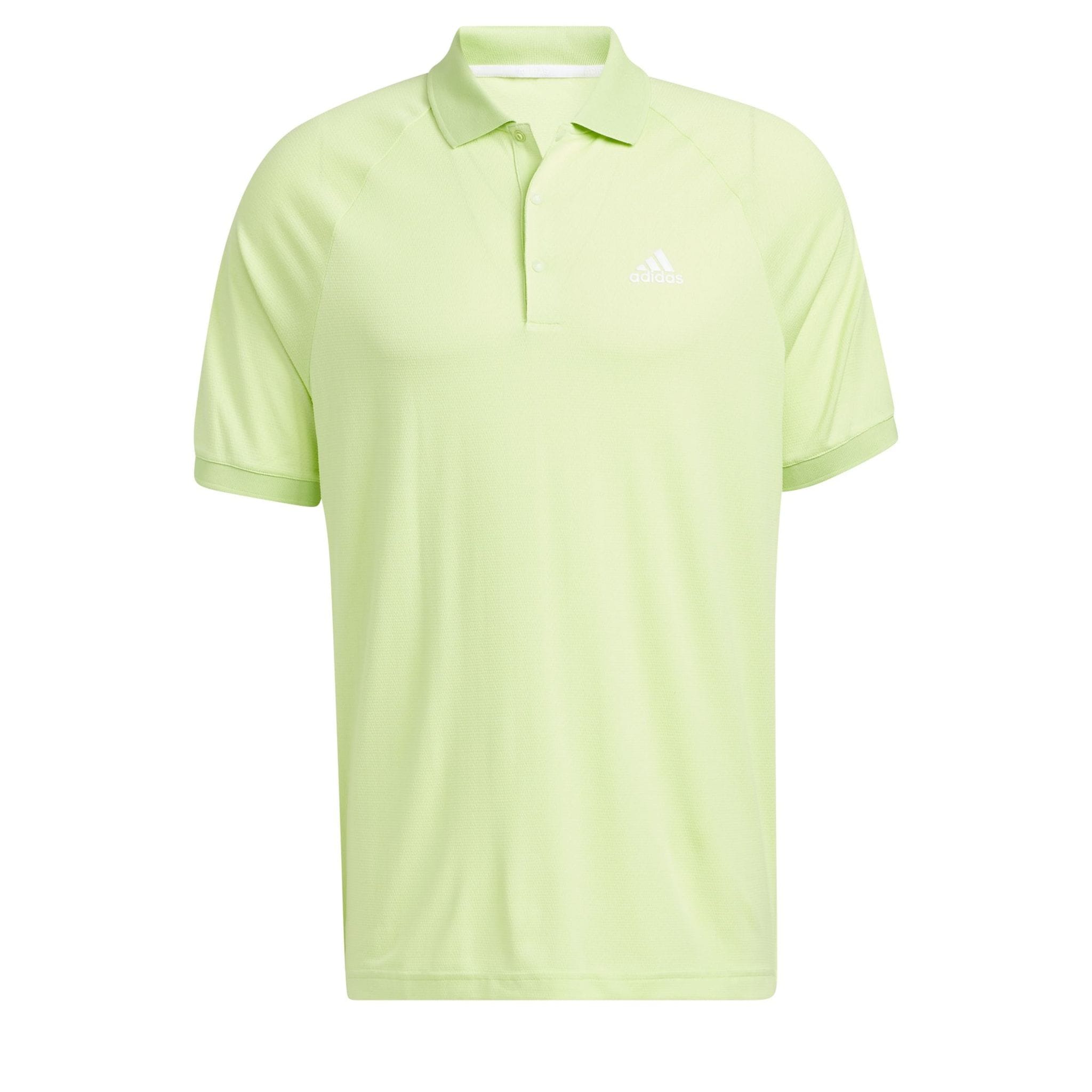 Adidas M Polo Moss Stitch Pulse Lime/Bianco Uomo