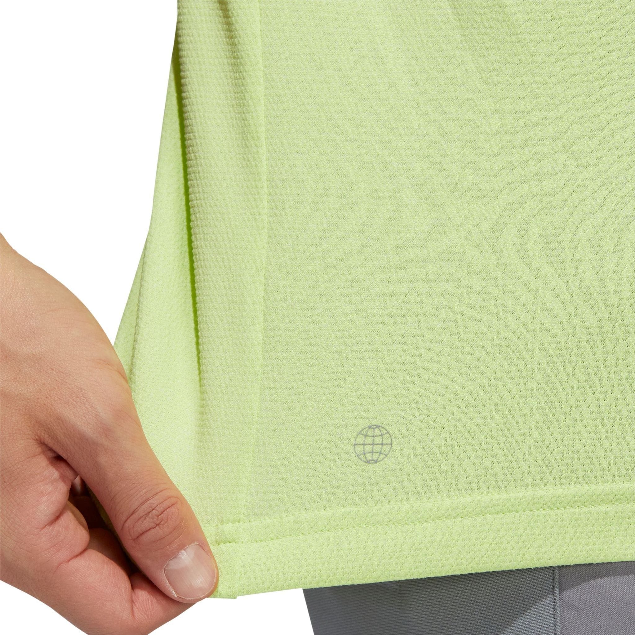 Adidas M Polo Moss Stitch Pulse Lime/Weiß Herren