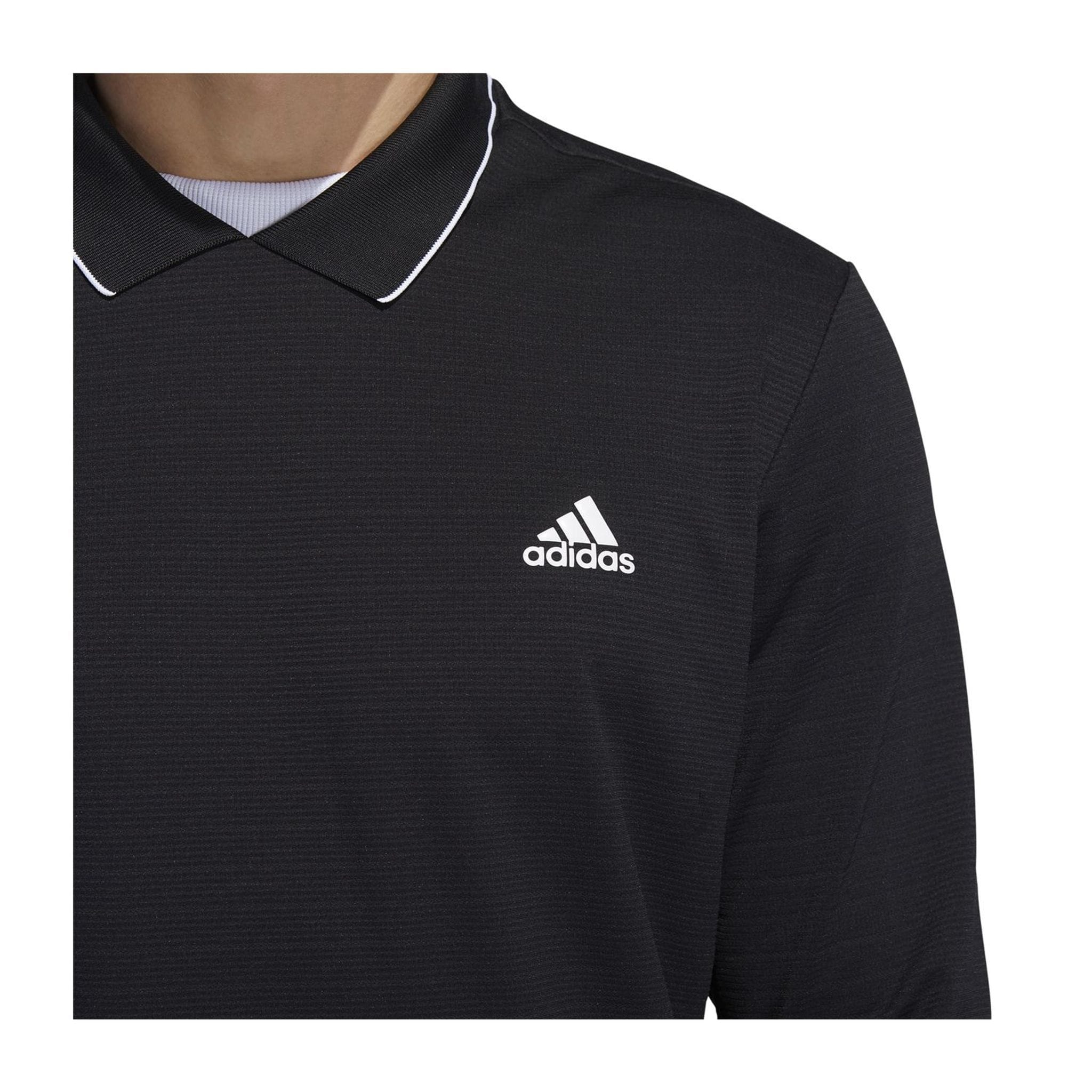 Adidas Polo Thermo Manica Lunga Nero Uomo