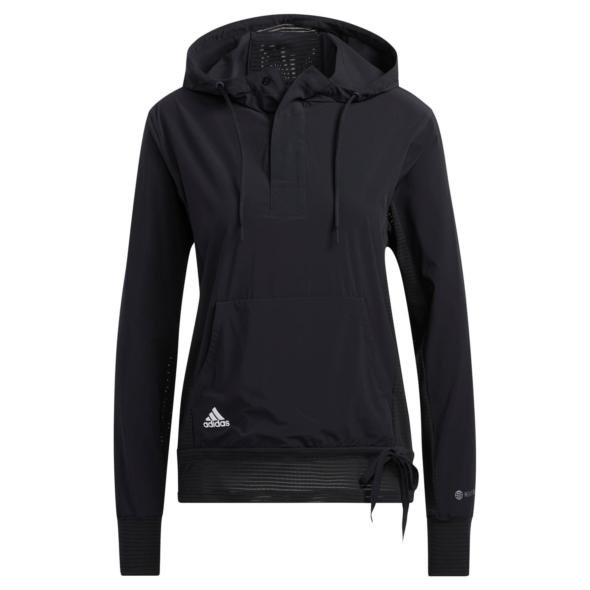 Felpa con cappuccio Adidas Heat.RDY con zip a quarti da donna