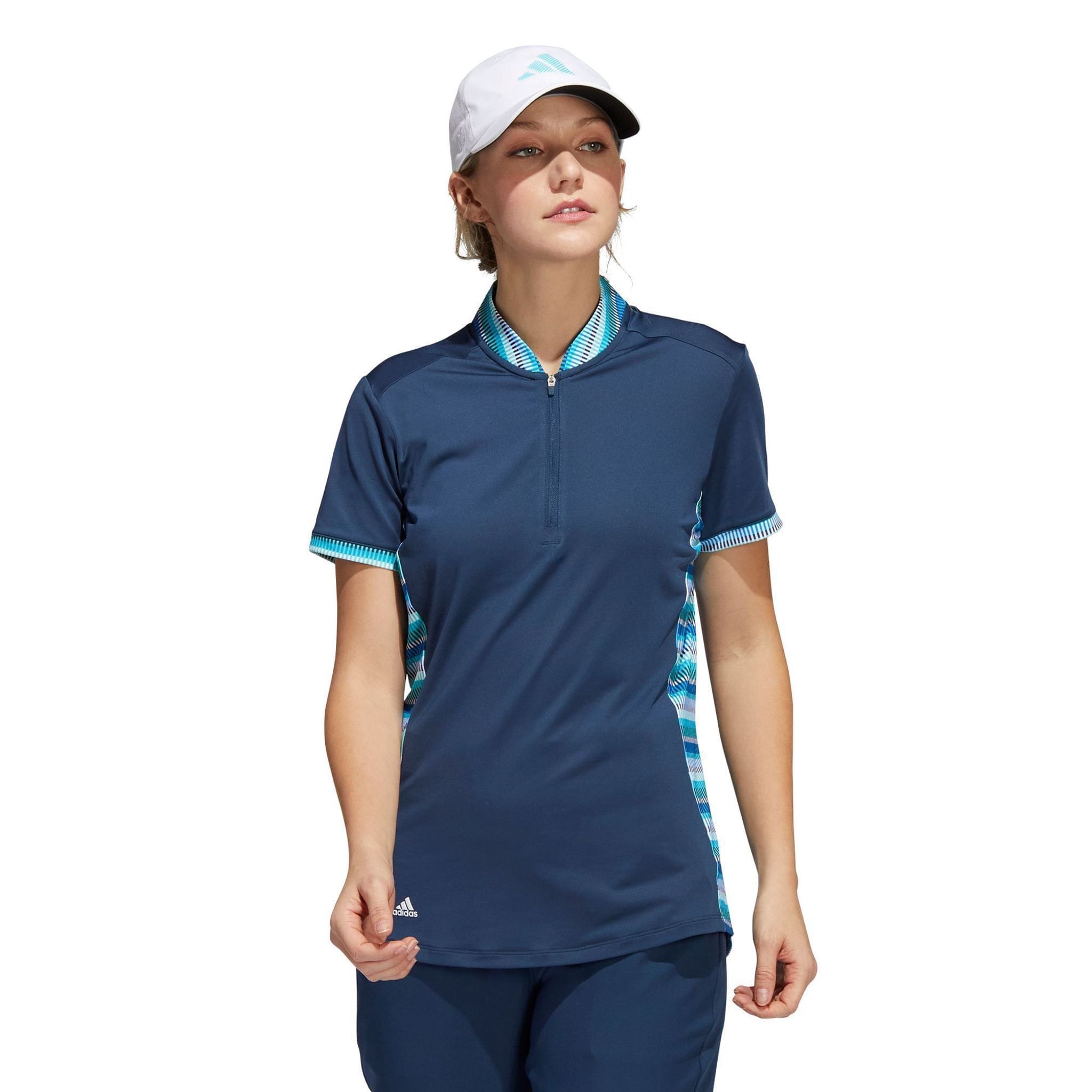 Adidas W Polo Ultimate 365 Stampato Crew Navy Donna