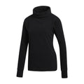 Adidas W Sweater Polar Fleece Mock Nero Donna